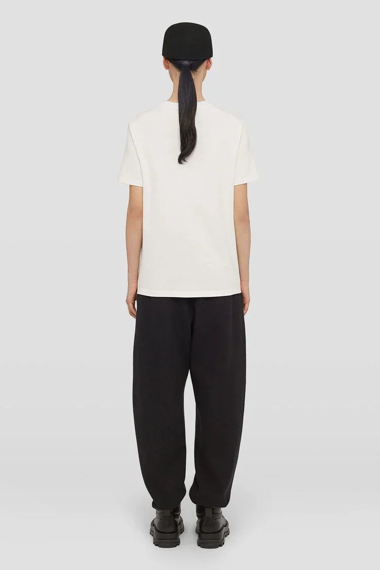 Jil Sander o1s22i1n0125 Logo Print T-Shirt in White Size XS / US 0-2 / IT 36-38 - 4 Thumbnail