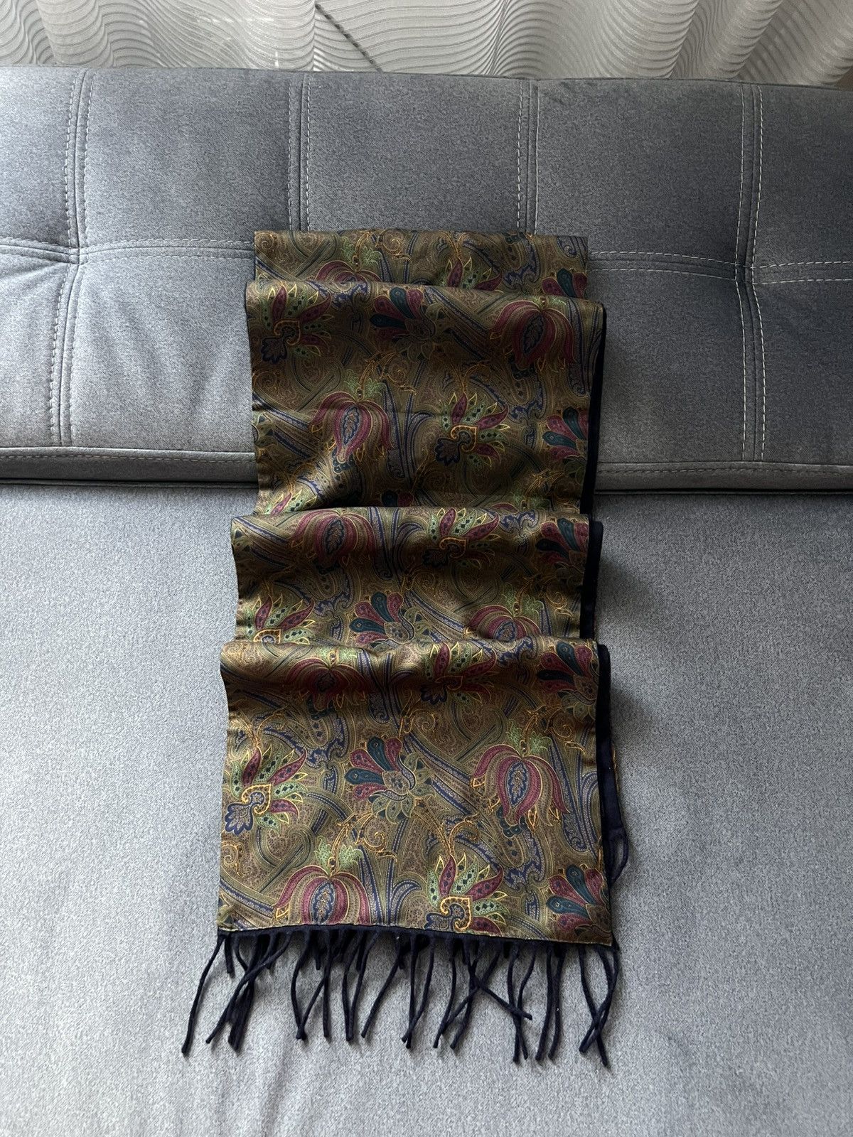 Ermenegildo Zegna Ermenegildo Zegna Blue Scarf Size ONE SIZE - 2 Thumbnail