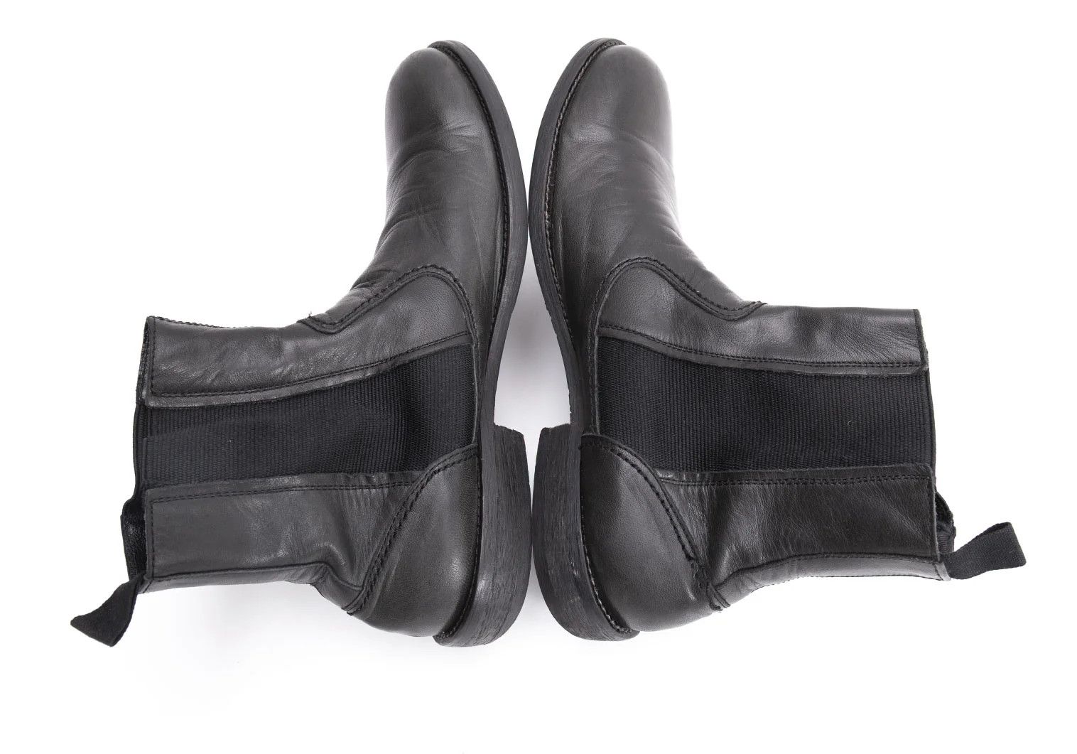Yohji Yamamoto Yohji Yamamoto Black Leather Side Gore Boots Size US 9 / EU 42 - 11 Thumbnail