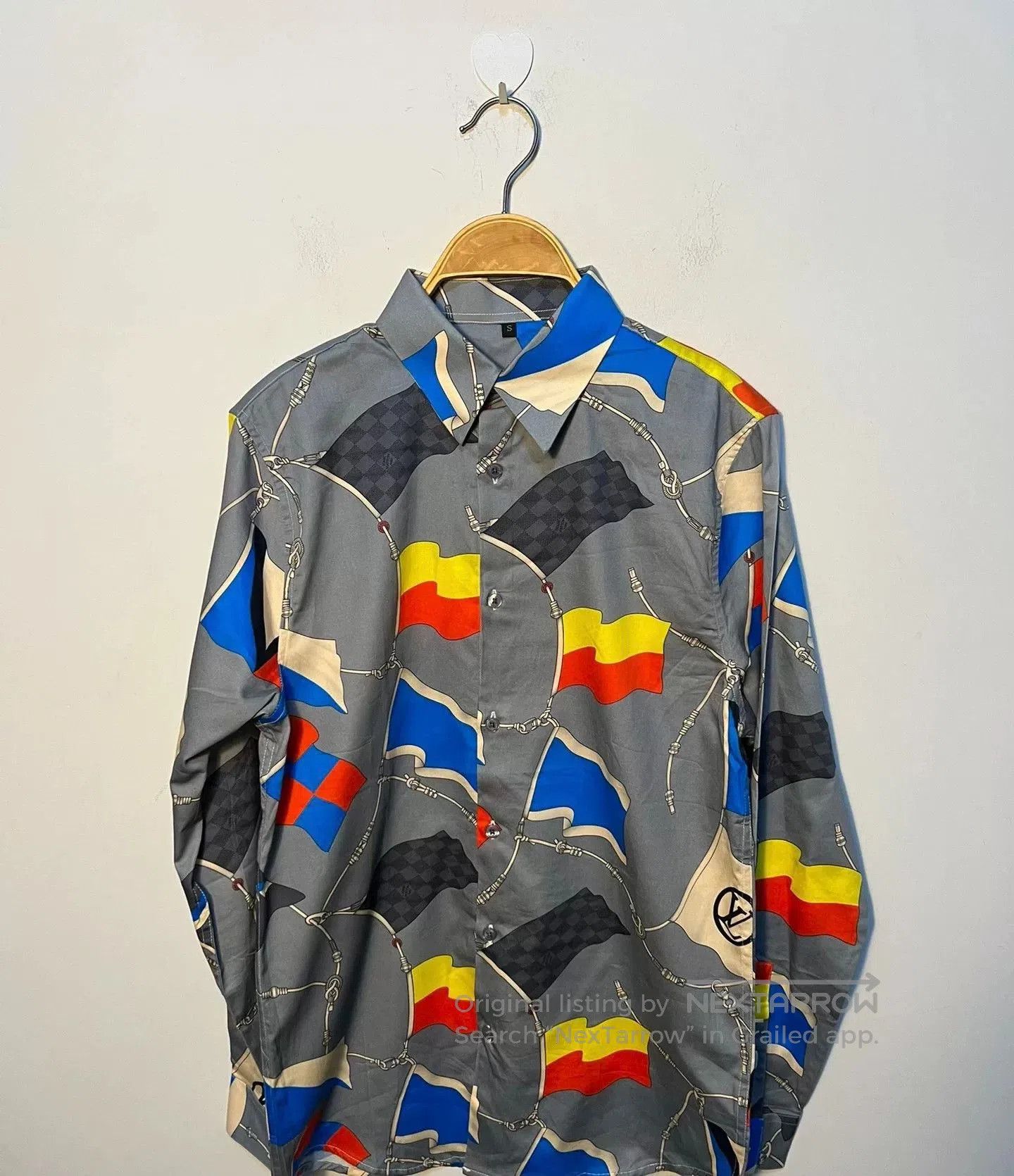 Louis Vuitton Unisex Colorful Flag Shirt by Lv. Size US S / EU 44-46 / 1 - 1 Thumbnail