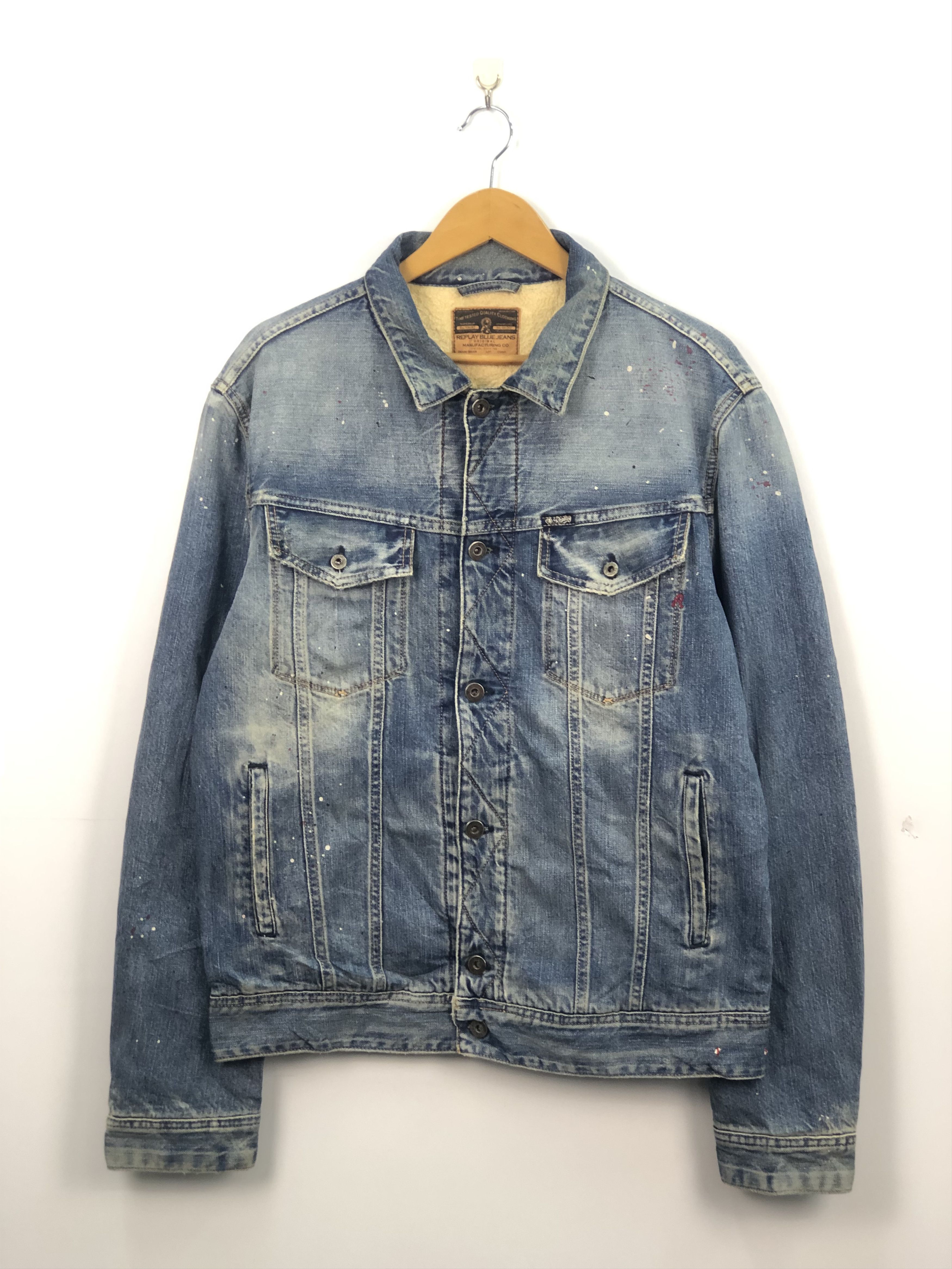 Replay Vintage Replay Sherpa Lining Denim Jacket J0257 Size US L / EU 52-54 / 3 - 1 Thumbnail