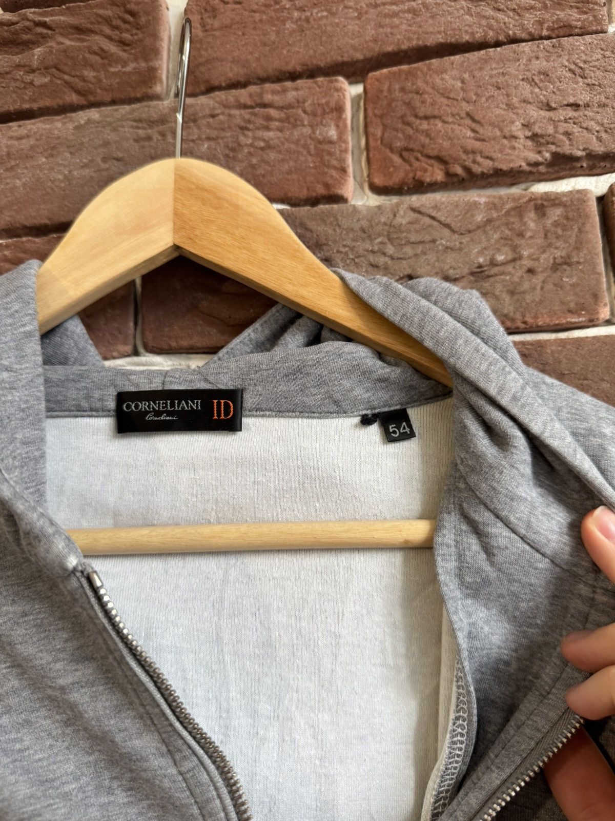 Corneliani Corneliani Men's Hooded Zipped Sweater Luxury Hoodie large Size US L / EU 52-54 / 3 - 8 Thumbnail