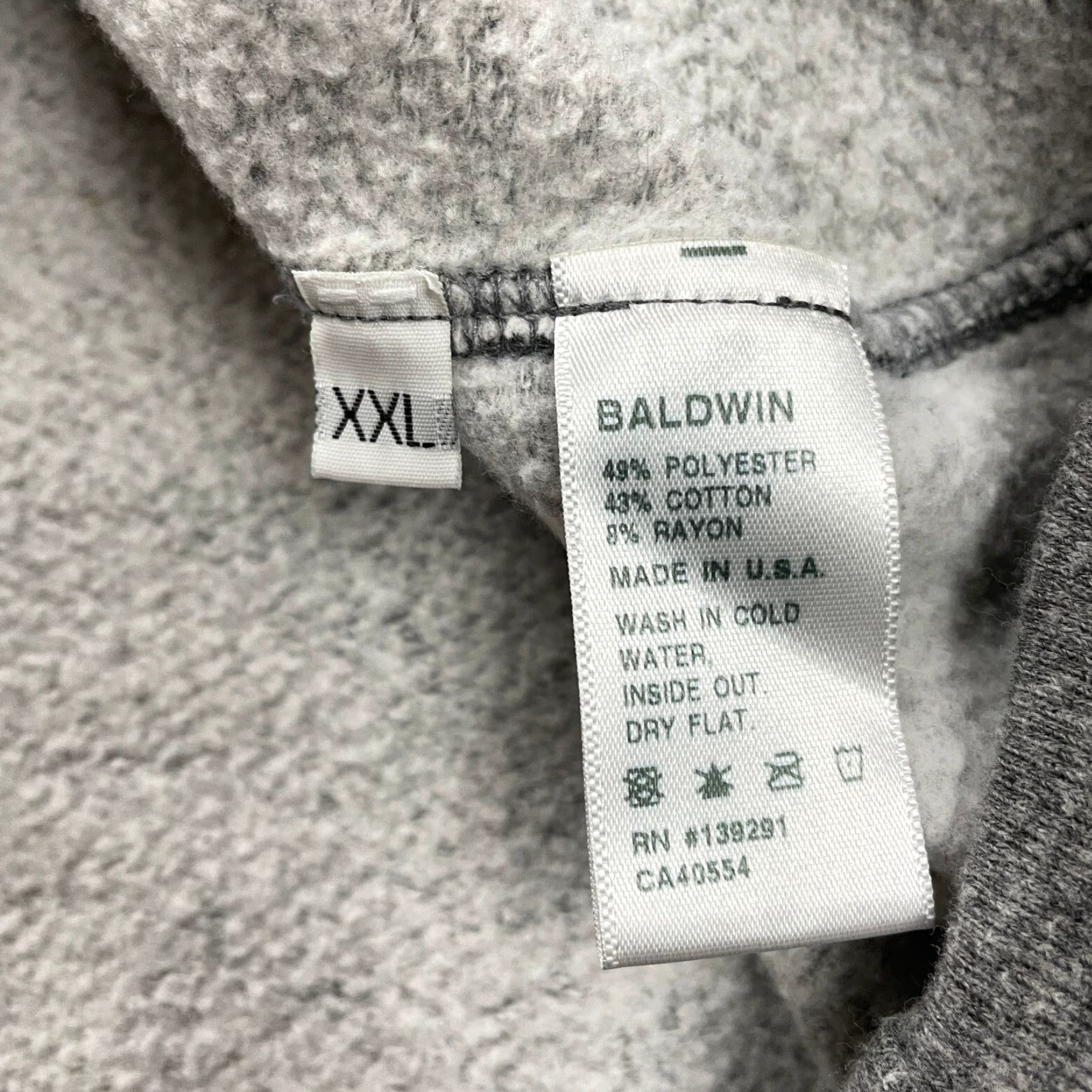 Logo 7 Baldwin Terry Pullover Crew Sweatshirt Womens XXL 2XL Heather BLDWN Georgia Logo Size XXL / US 16-18 / IT 52-54 - 7 Thumbnail