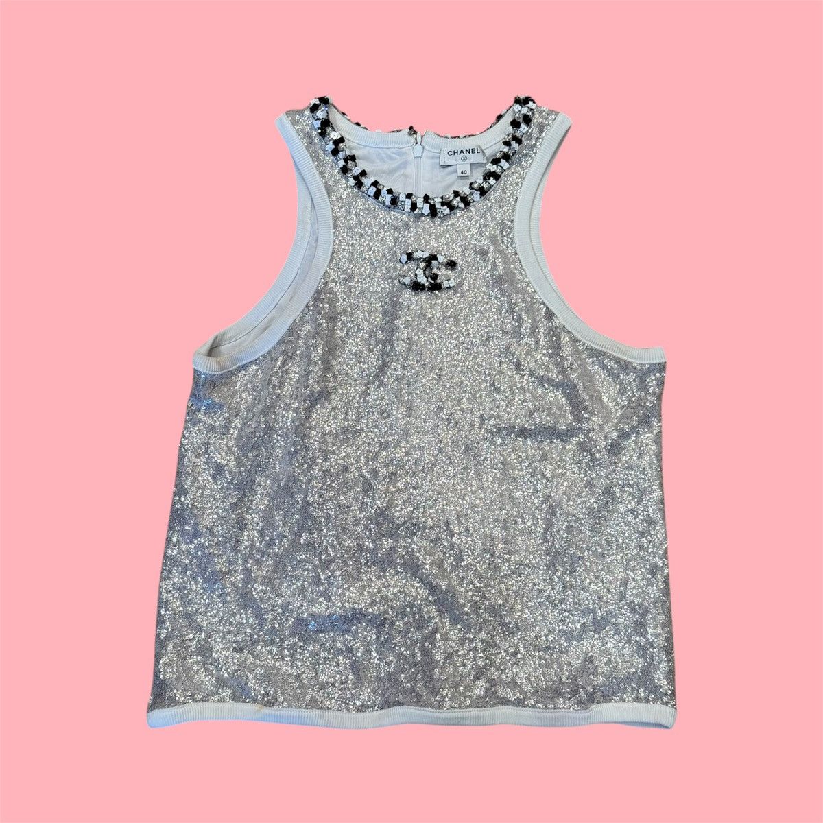 Chanel Sequin Tank Top