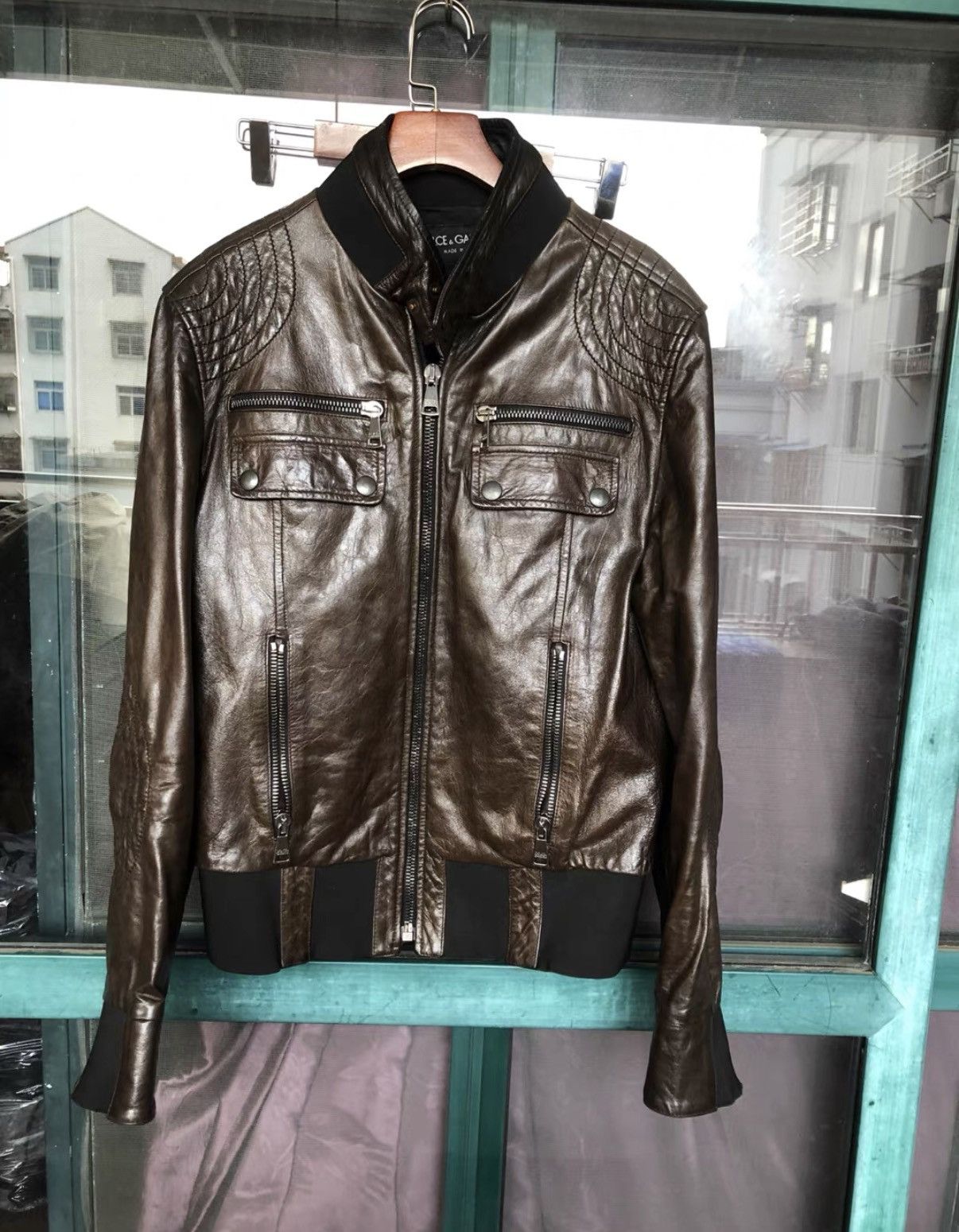 Dolce & Gabbana Dolce & Gabbana Mainline Leather Jacket J2 Size US M / EU 48-50 / 2 - 1 Thumbnail