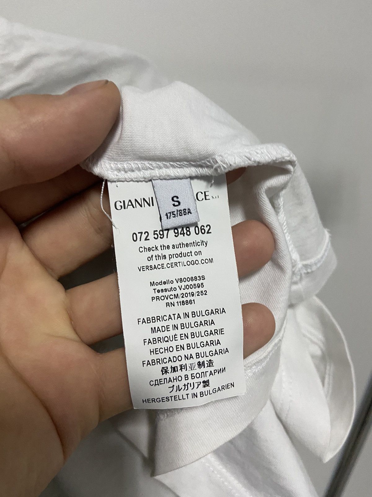 Versace Big triple Logo Vintage T Shirt Luxury