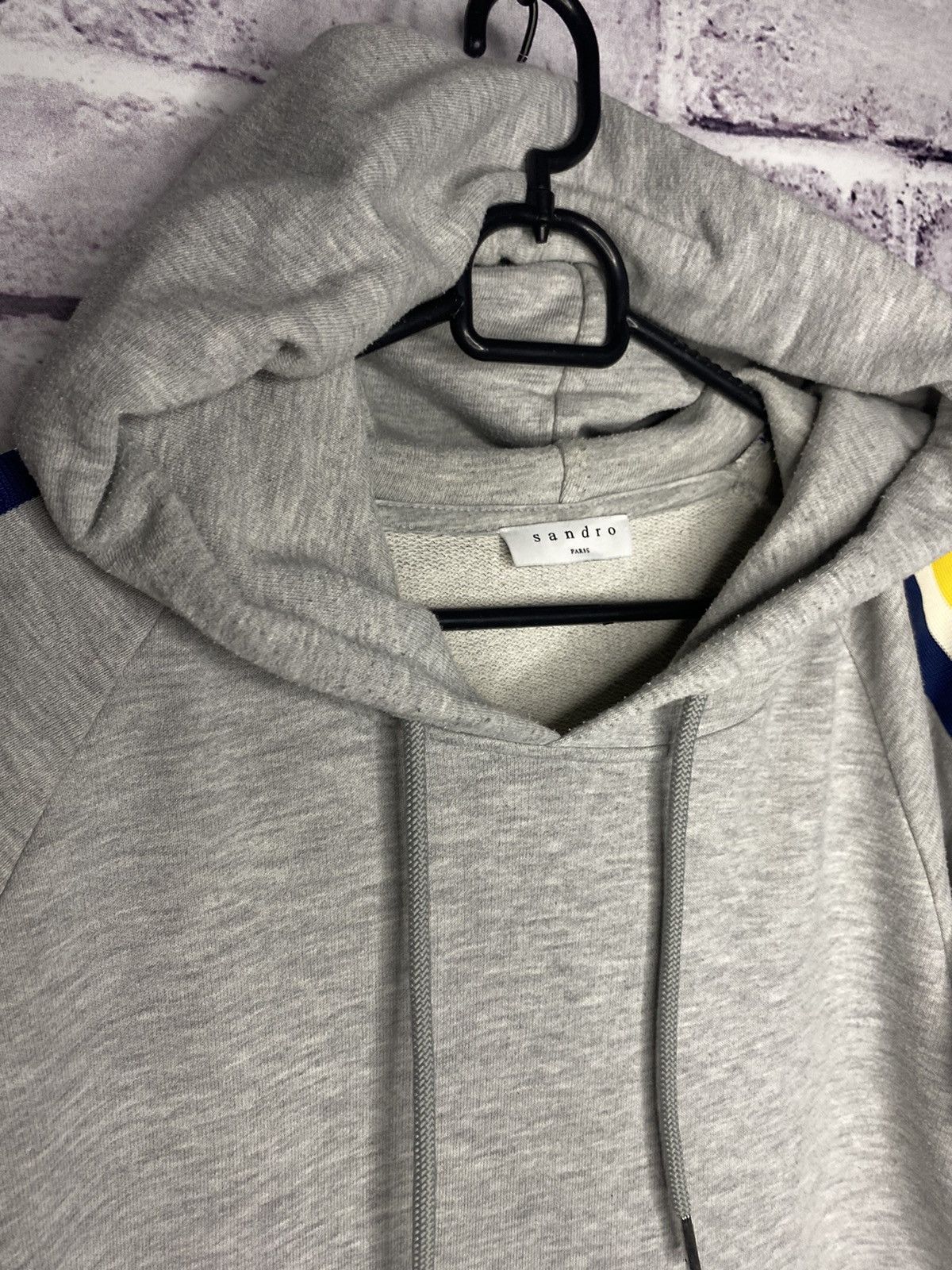 Sandro Men's grey luxury lampas hoodie Sandro vintage Size US L / EU 52-54 / 3 - 13 Thumbnail