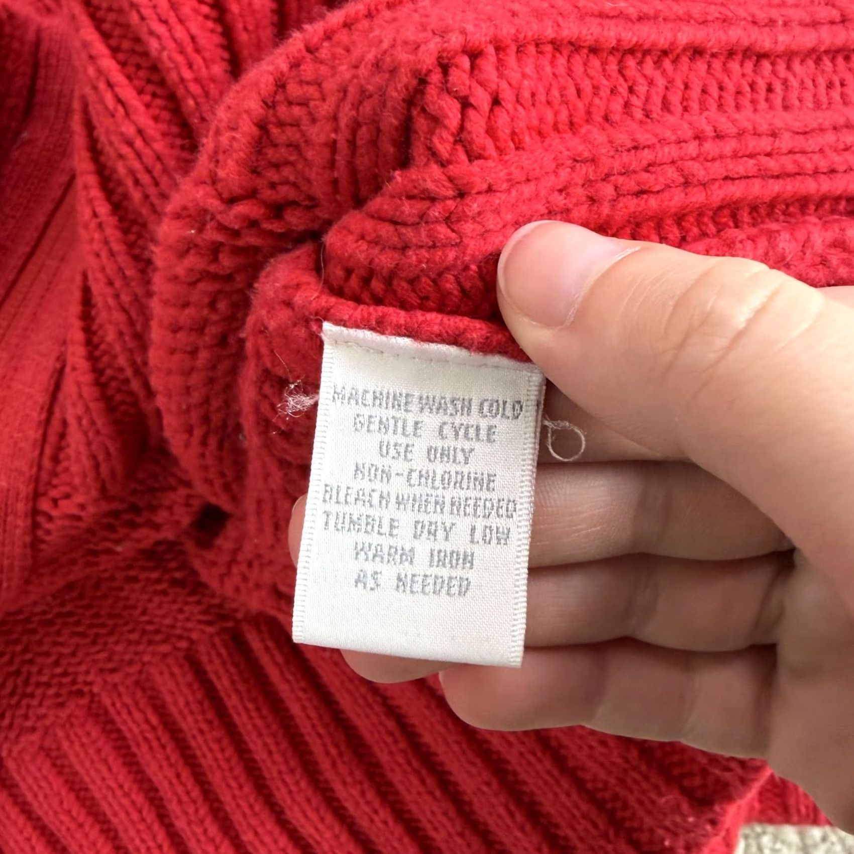 Worthington Vintage Worthington Essentials Cardigan Sweater Womens Large Red Full Zip Knit Size L / US 10 / IT 46 - 4 Thumbnail