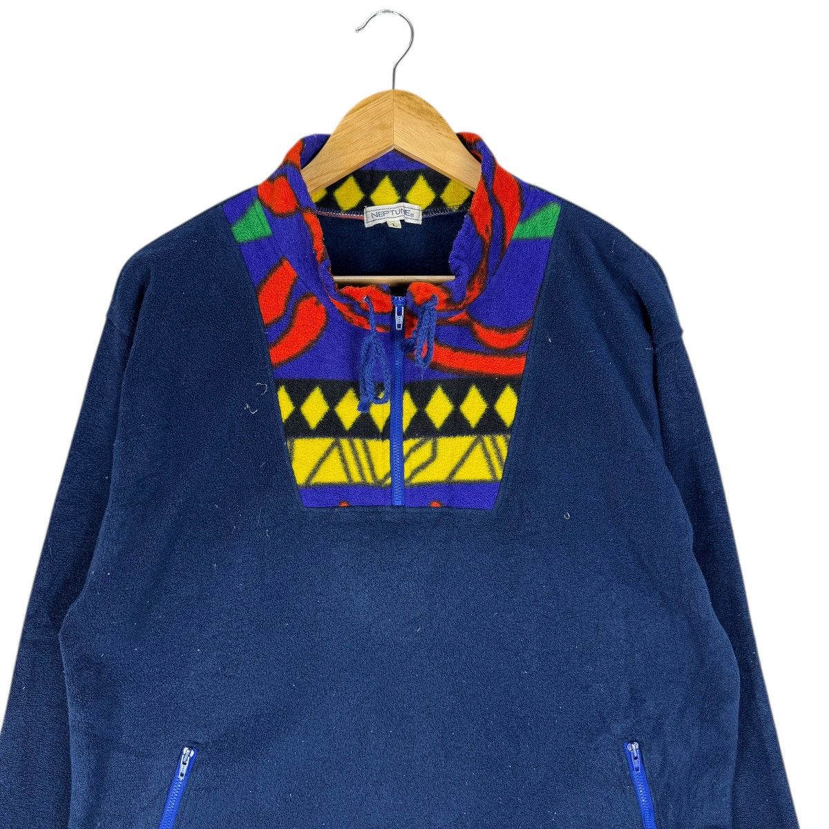 Asics 🌟ASICS NEPTUNE HALF ZIP ANORAK FLEECE JACKET Size US L / EU 52-54 / 3 - 3 Thumbnail