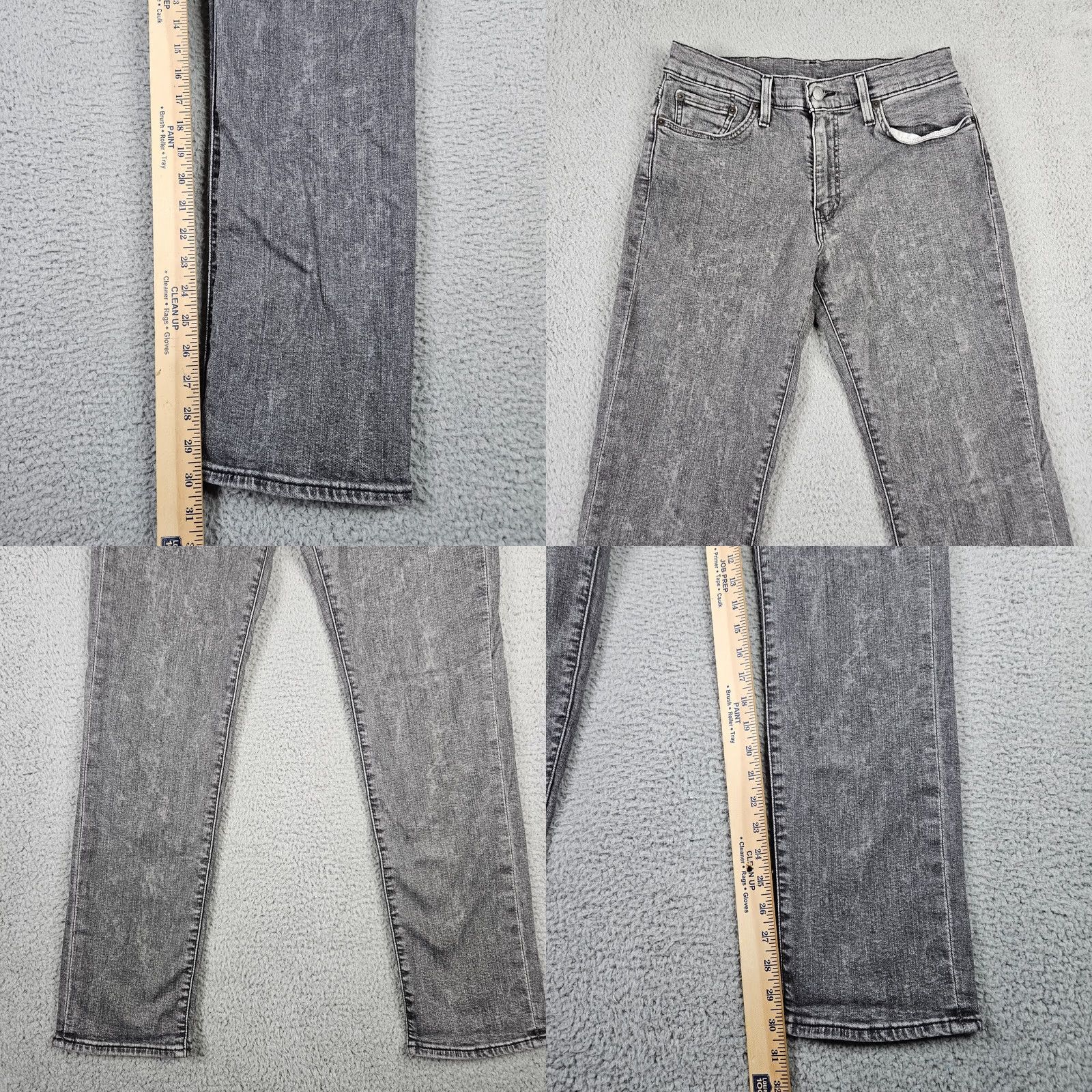 Levi's Levi’s Jeans Men’s Dark Gray Straight Leg Five Pockets Casual Size W32 Regular Size 24" / US 00 / IT 34 - 8 Thumbnail