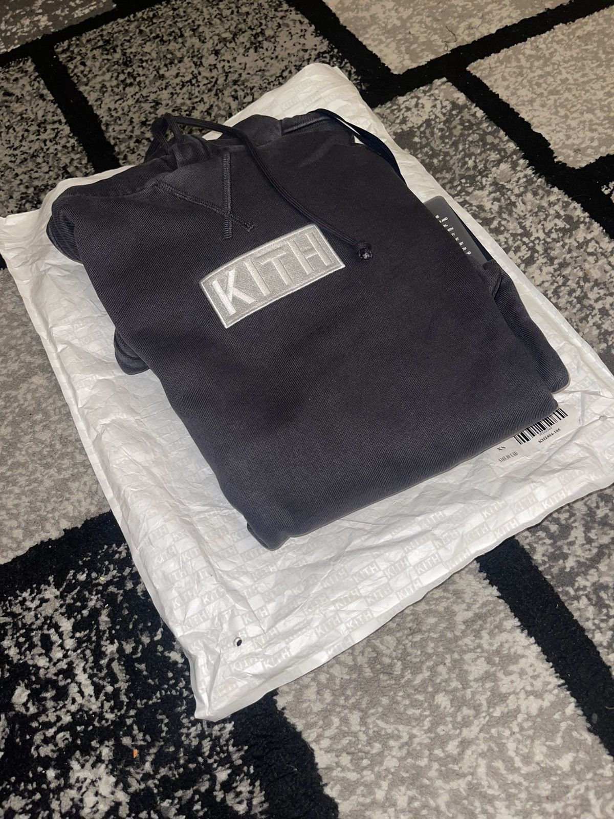 image of Kith Williams 3 Hoodie Battleship Xs Ds, Men's