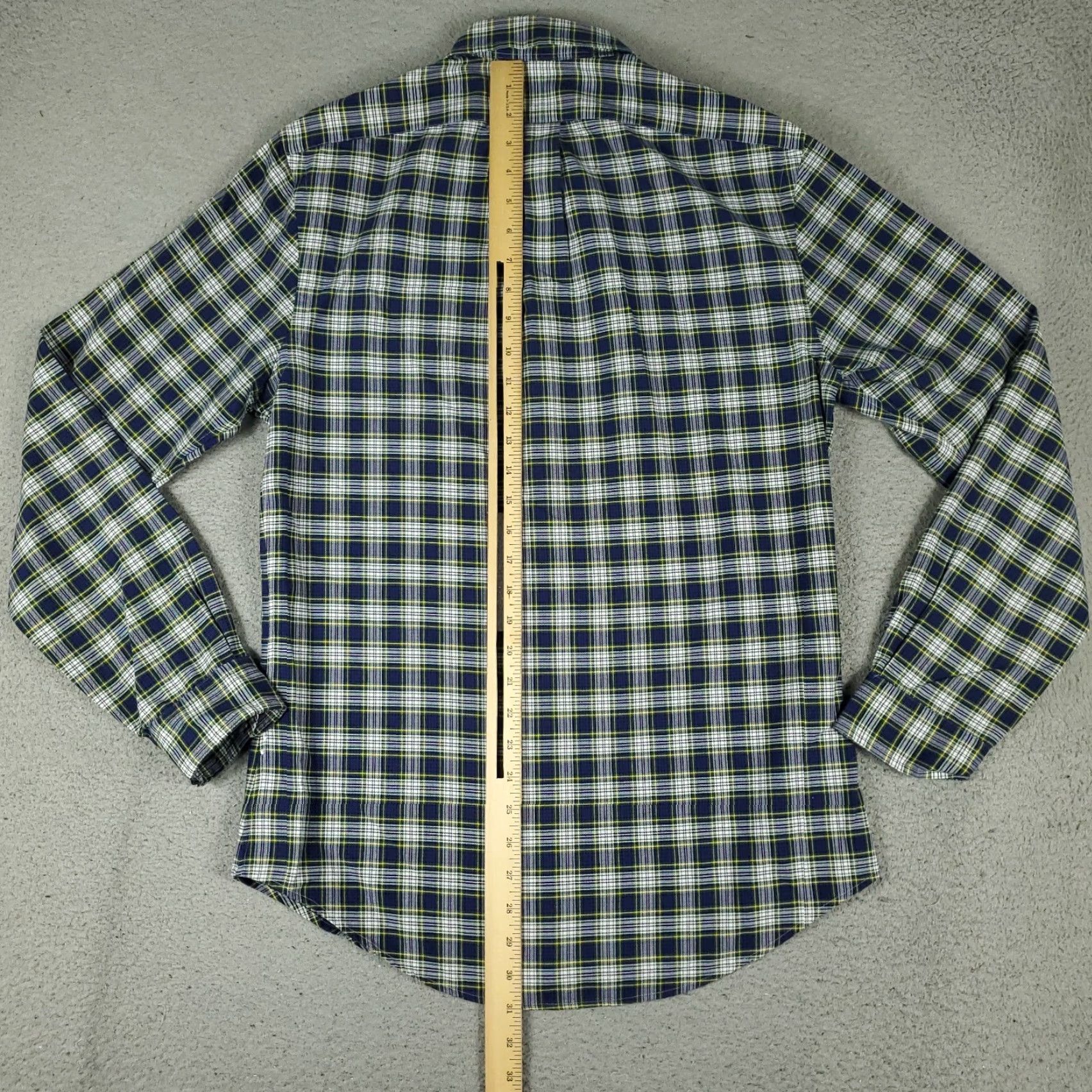 Ralph Lauren Ralph Lauren Shirt Mens Medium Blue Plaid Slim Fit Pony Button Up Long Sleeve Size US M / EU 48-50 / 2 - 4 Thumbnail