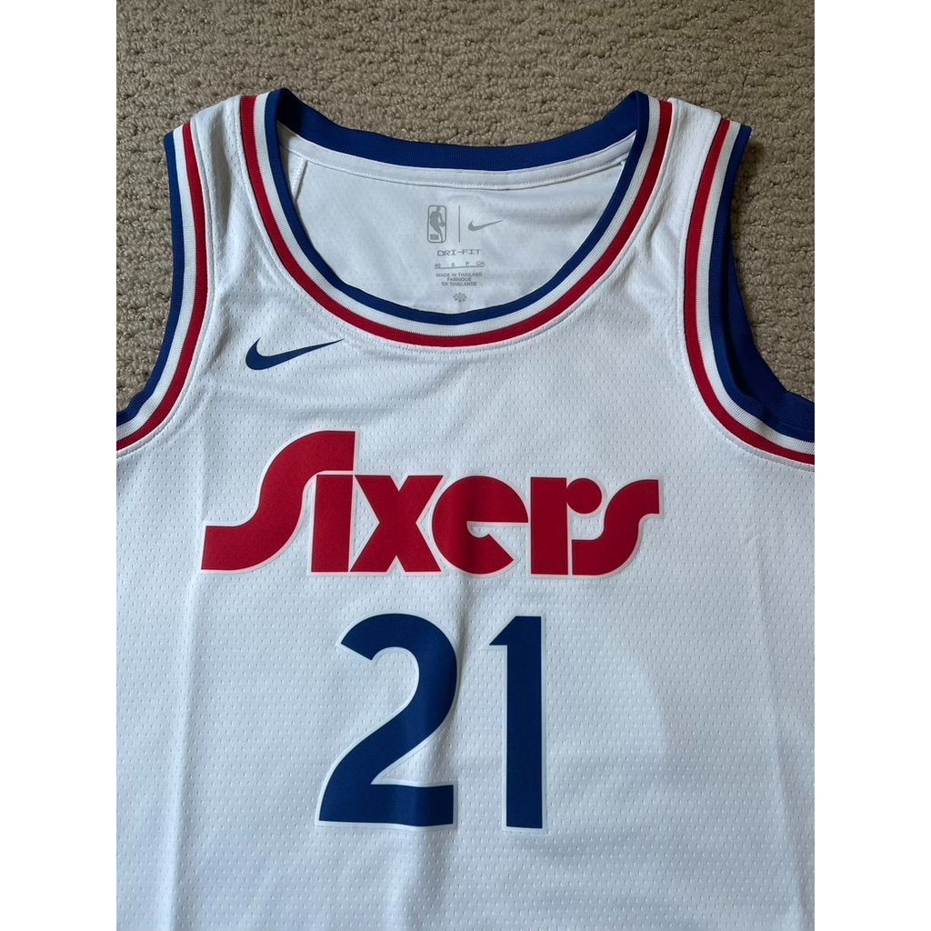 Nike Nike Embiid Philadelphia 76ers Sixers Spectrum Jersey Mens S Size US S / EU 44-46 / 1 - 1 Thumbnail