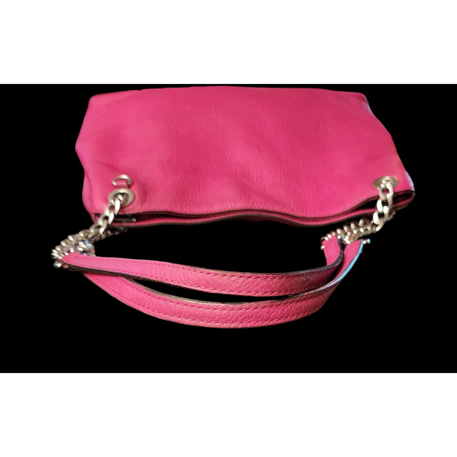 Michael Kors Michael Kors fushia pebbled leather shoulder bag. Size ONE SIZE - 11 Thumbnail