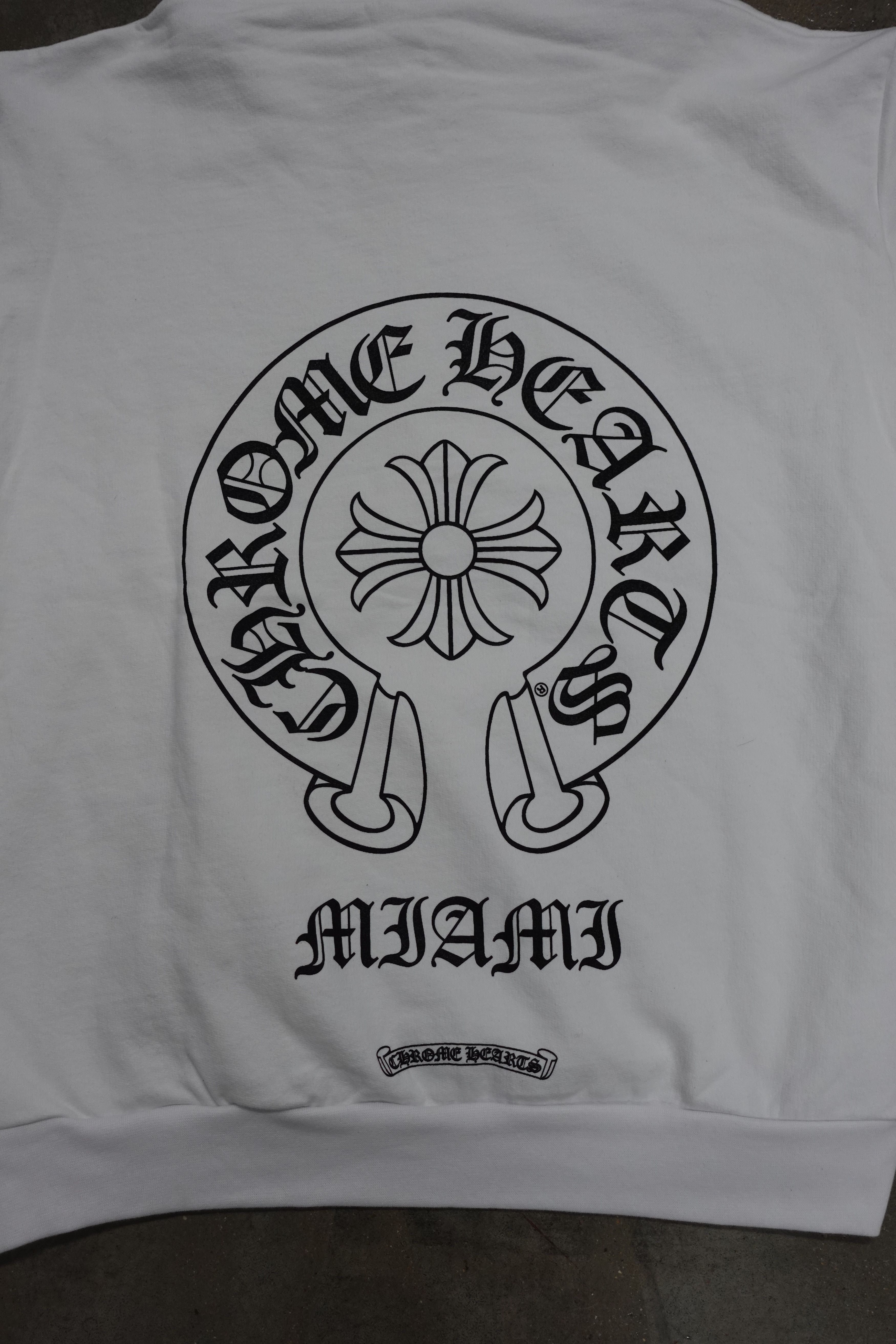 Chrome Hearts CHROME HEARTS MIAMI HORSESHOE PULLOVER HOODIE WHITE Size US M / EU 48-50 / 2 - 3 Thumbnail