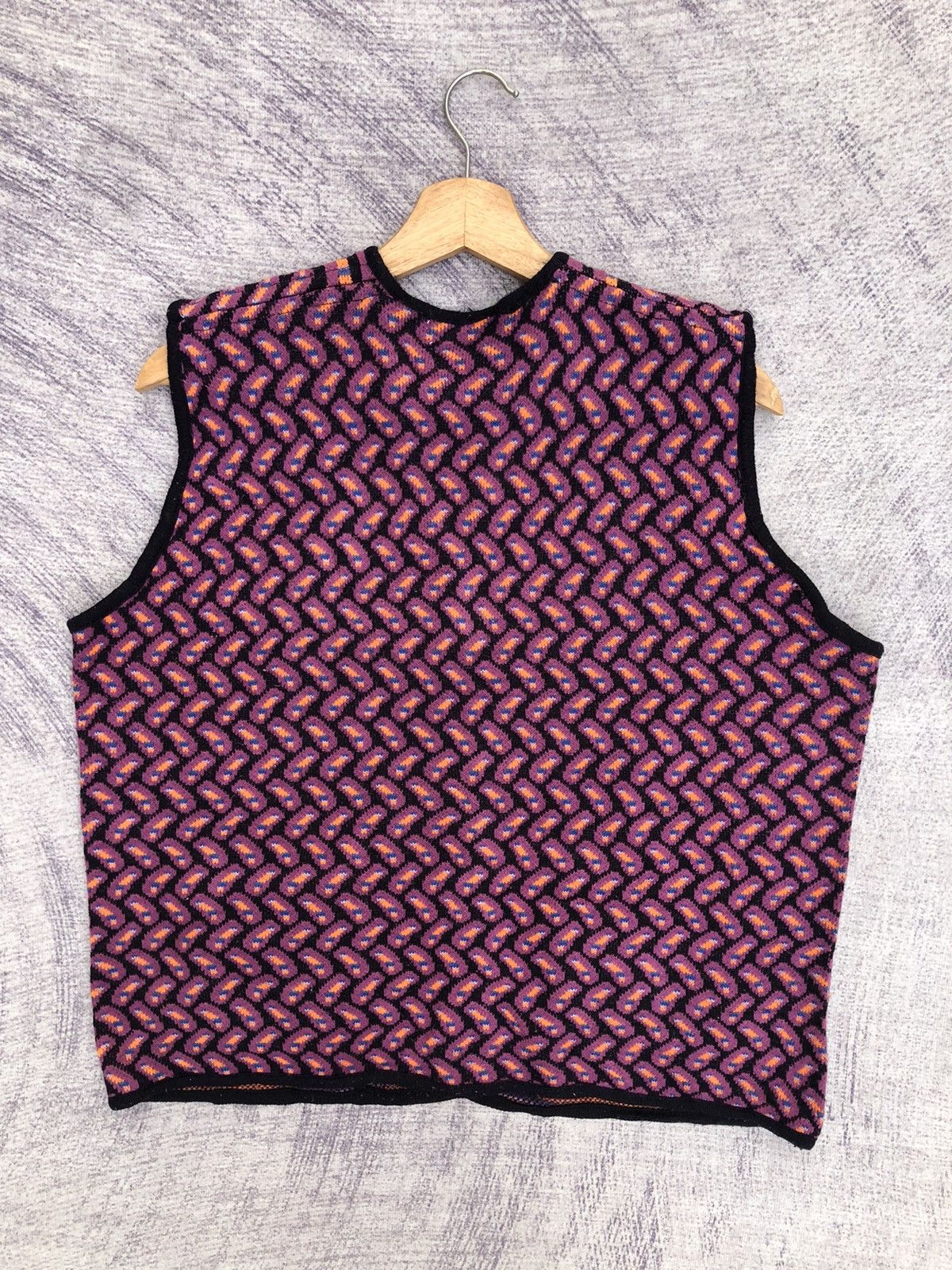 Beauty Beast × Traditional Weatherwear 🔴Very Rare KnitVest Vintage Pattern Size US M / EU 48-50 / 2 - 8 Thumbnail