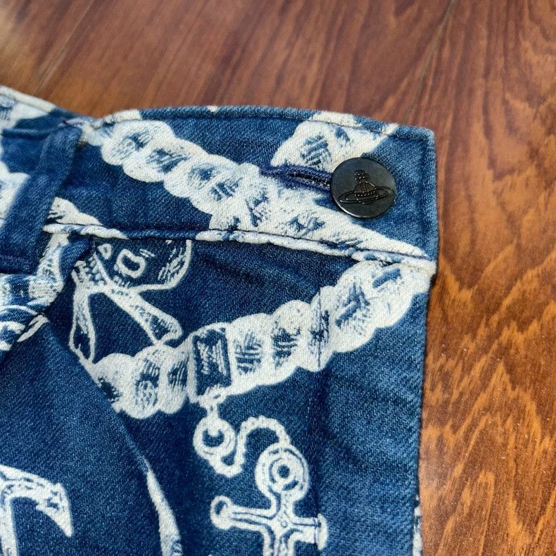 Vivienne Westwood Vivienne Westwood size3 Skull low waist jeans skirt Size 24" / US 00 / IT 34 - 4 Thumbnail