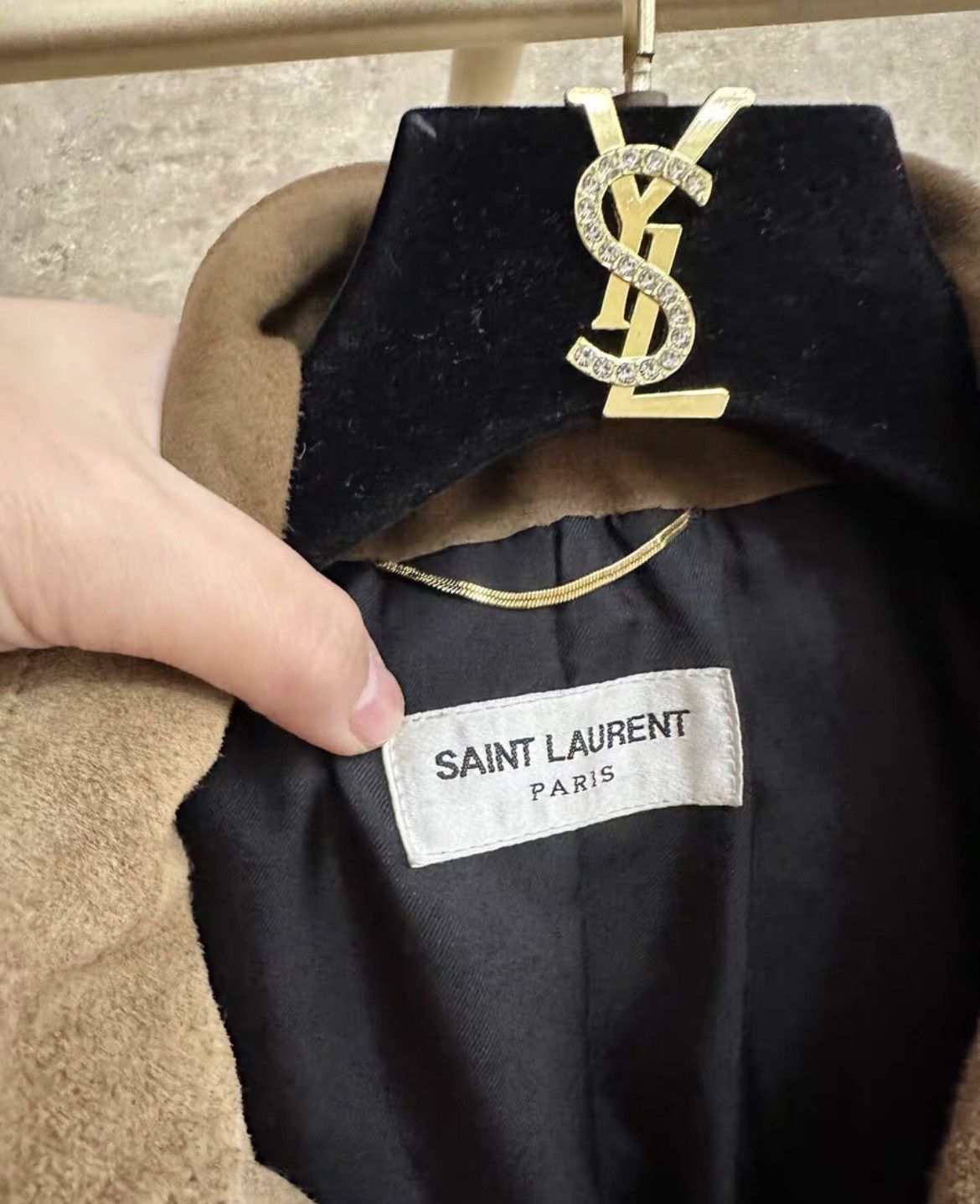 Saint Laurent Paris Saint Laurent Brown jacket Size US M / EU 48-50 / 2 - 3 Thumbnail
