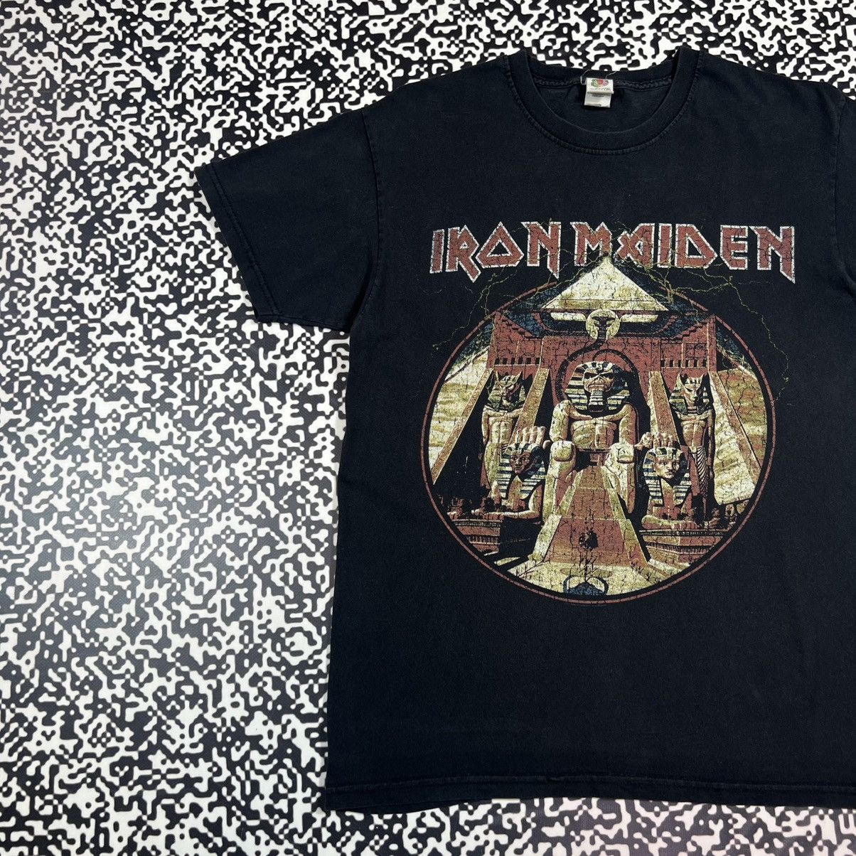 Iron Maiden Vintage Y2K Iron Maiden Faded Band Rock Style Tour T-shirt Size US M / EU 48-50 / 2 - 2 Thumbnail