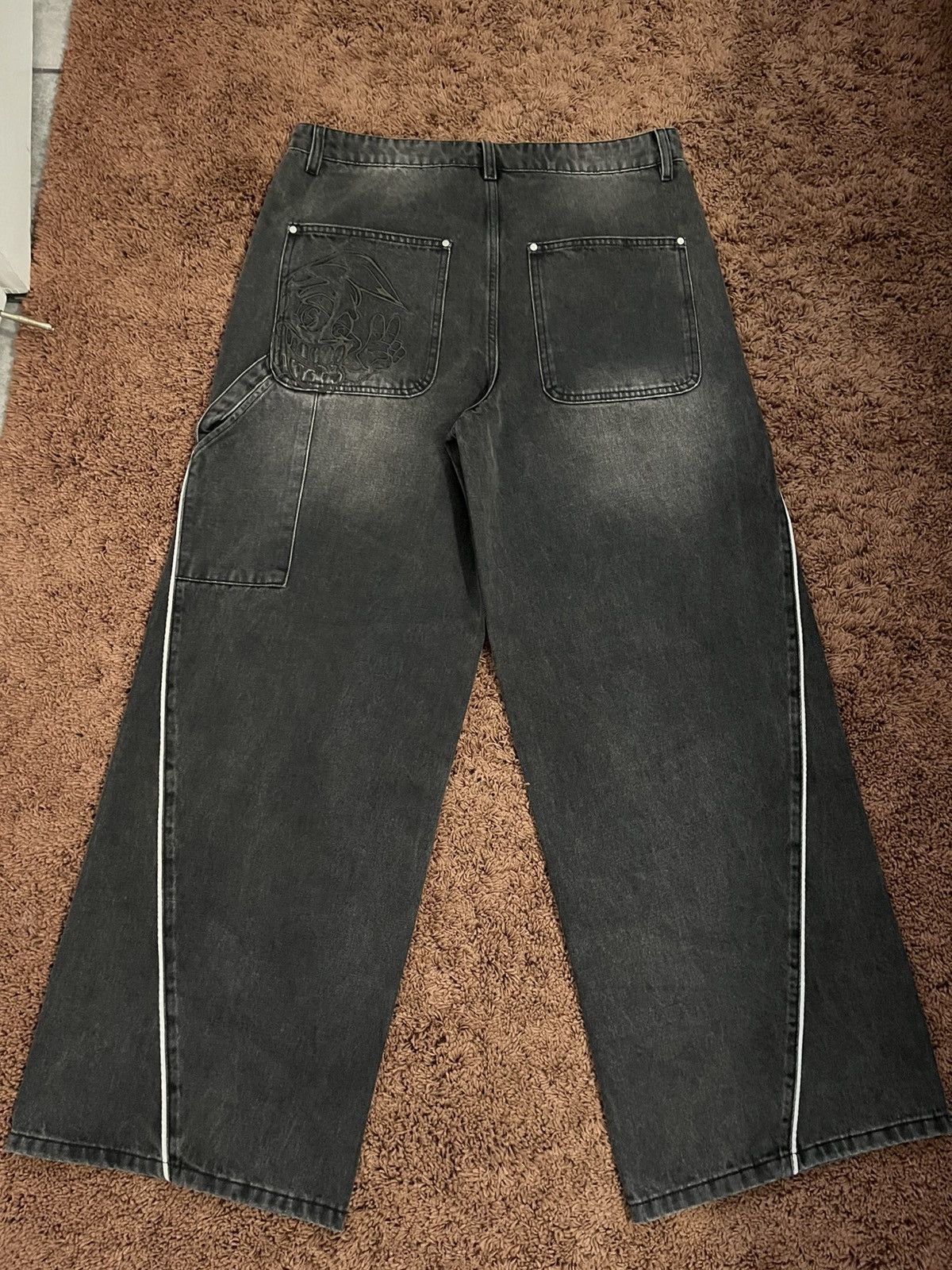 Other Cielos Los Angeles Lunar Baggy Jeans Black wide leg jeans Size US 34 / EU 50 - 2 Thumbnail