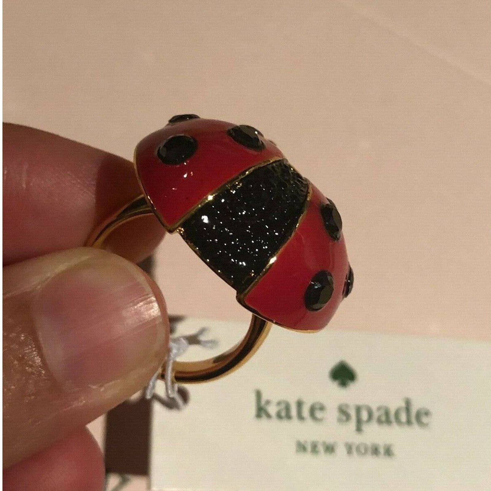 Kate Spade Kate Spade Ladybug Ring Gold Tone Size 6 Size ONE SIZE - 9 Thumbnail