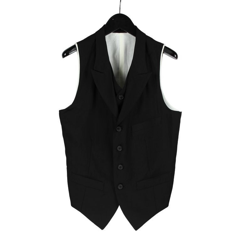 Yohji Yamamoto Yohji Yamamoto Pour Homme - FRONT DOUBLE VEST Size US L / EU 52-54 / 3 - 4 Thumbnail