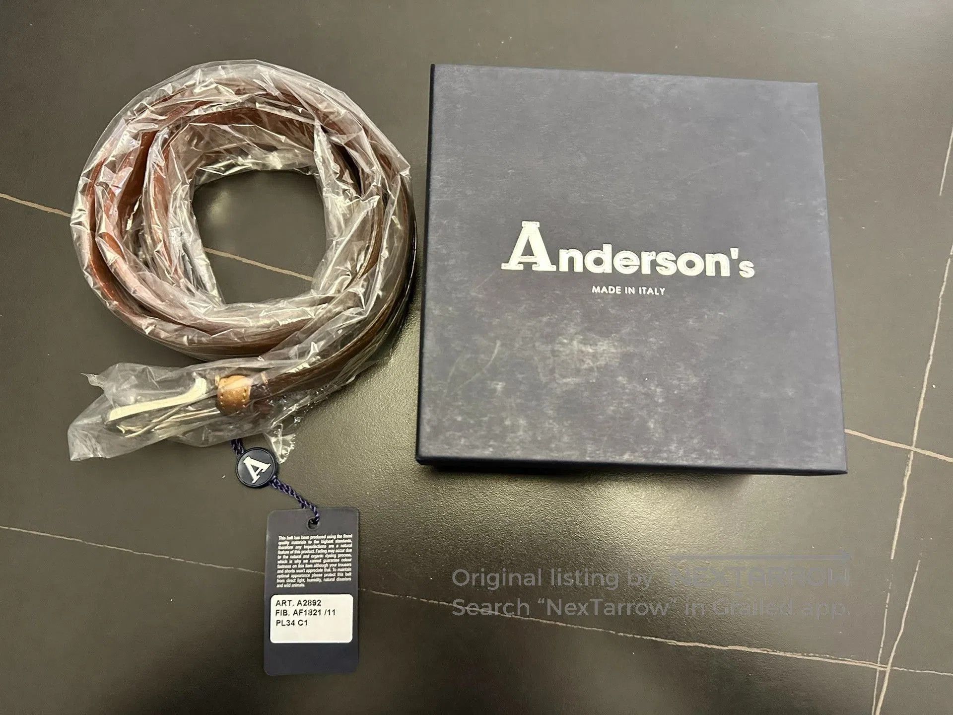 Andersons Anderson's Horween Shell Cordovan Gentleman Belt. Size ONE SIZE - 1 Thumbnail