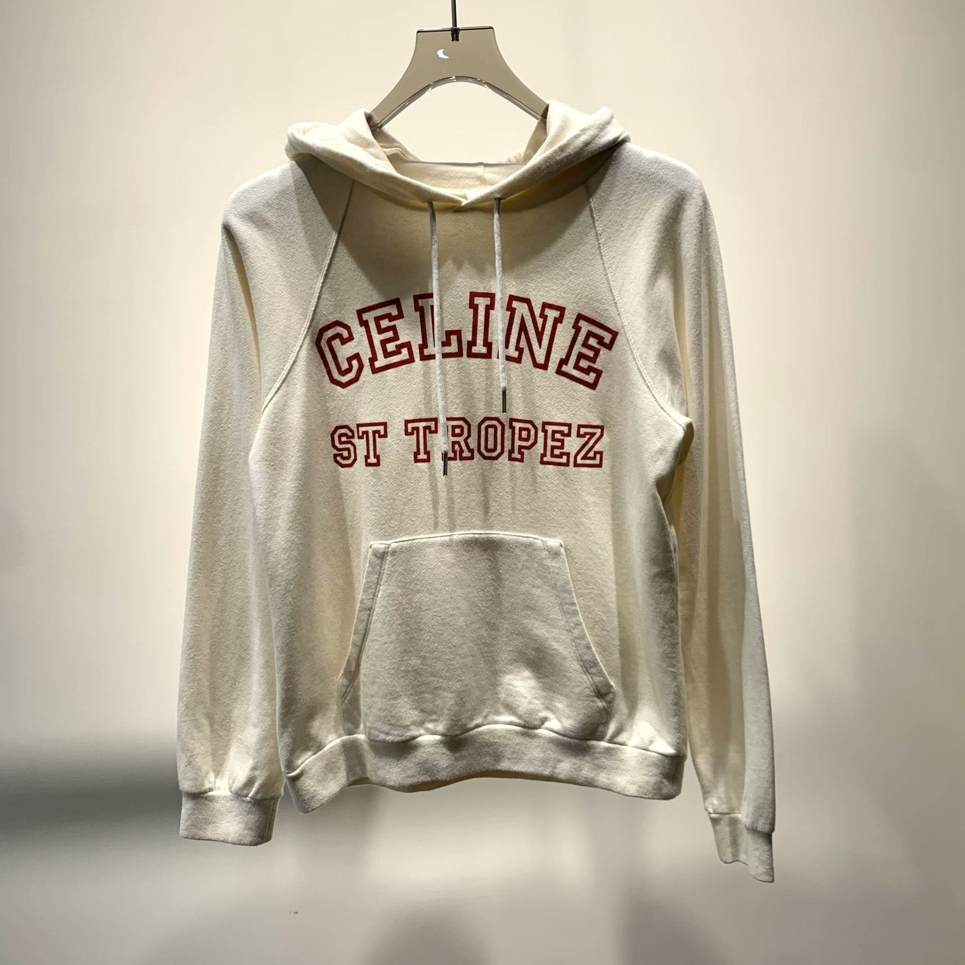 Celine Celine White Hoodie M Women Size M / US 6-8 / IT 42-44 - 1 Thumbnail