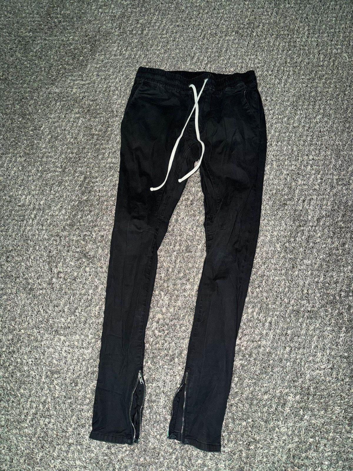 Pacsun PacSun Black Zip Ankle Track Pants (FOG style) Size US 30 / EU 46 - 1 Thumbnail