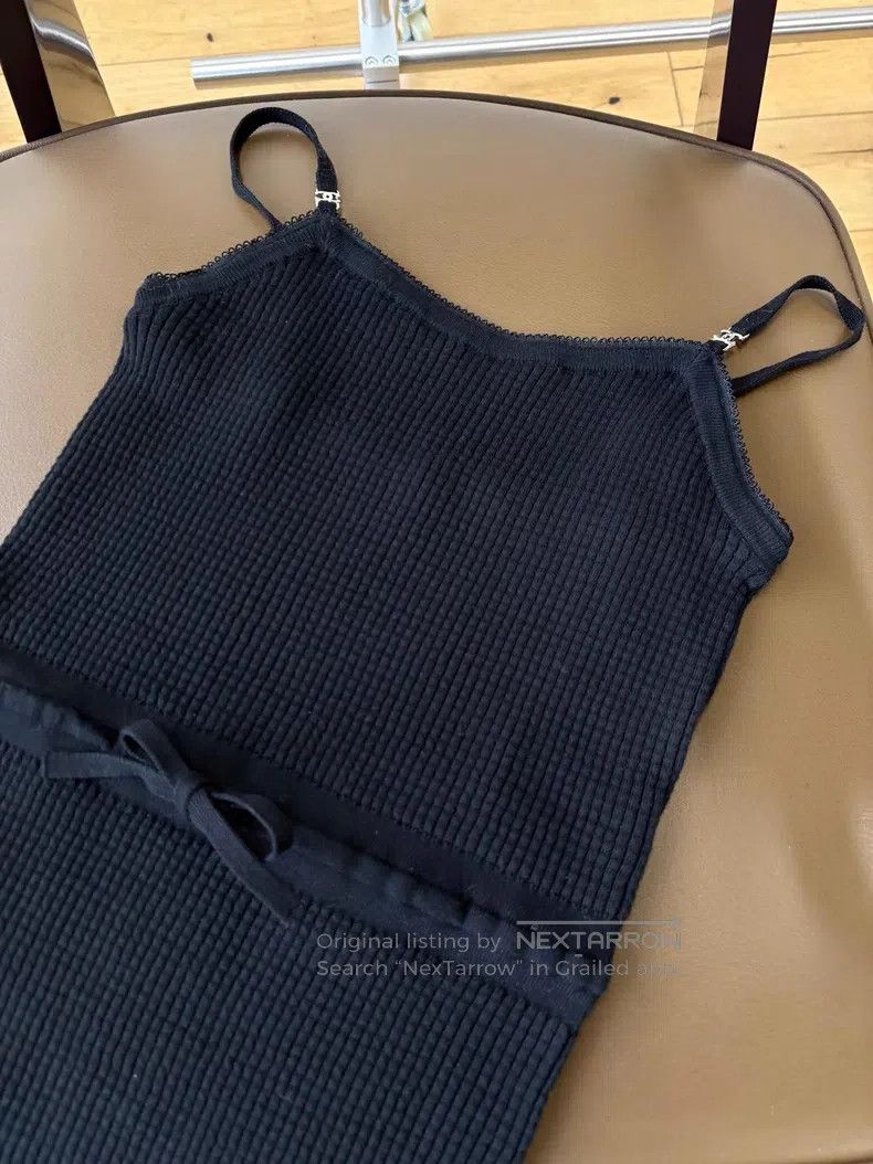 Chanel Chanel 24A black lace lace double C logo suspender Size XS / US 0-2 / IT 36-38 - 4 Thumbnail