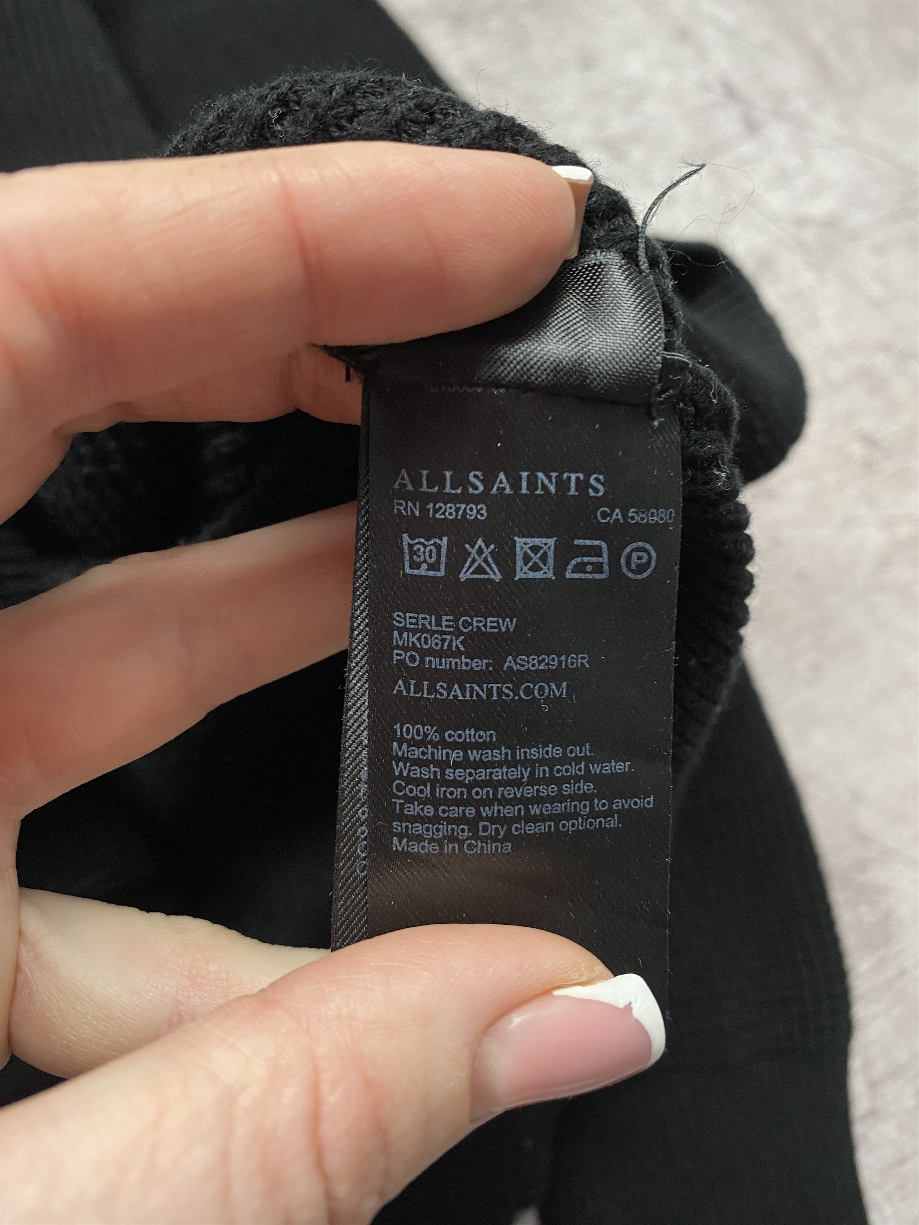 Allsaints Allsaint Mens Serle Crew Neck Knit Sweater Size US S / EU 44-46 / 1 - 4 Thumbnail