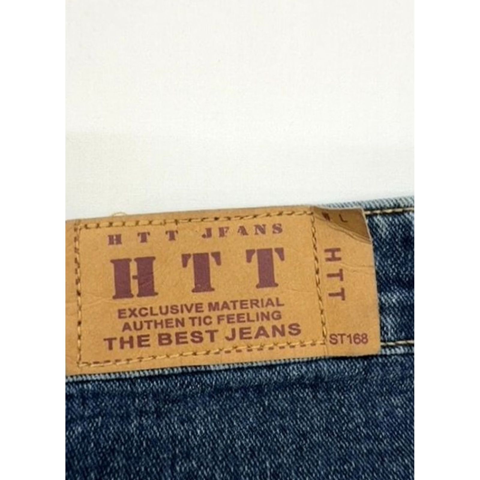 Denime Vintage HTT Denim Mini Skirt Women's Size L Blue Size 36" / US 14 / IT 50 - 3 Thumbnail