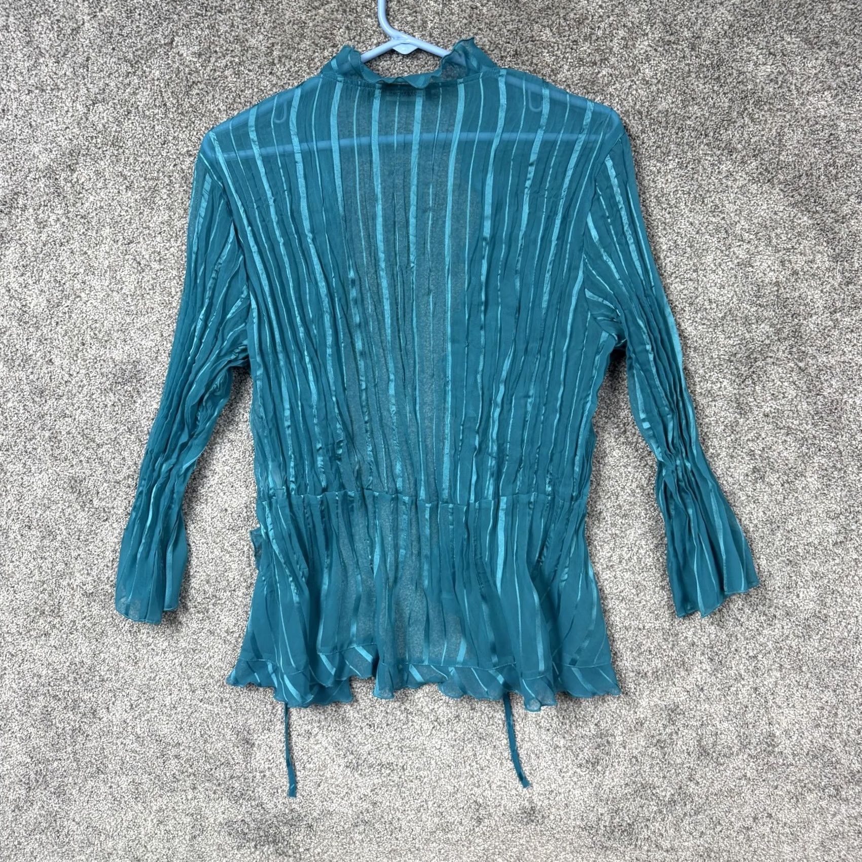 Vintage Notations Blouse XL Blue Women's Festival Romantic Fairy Chic Tunic Size XL / US 12-14 / IT 48-50 - 7 Thumbnail