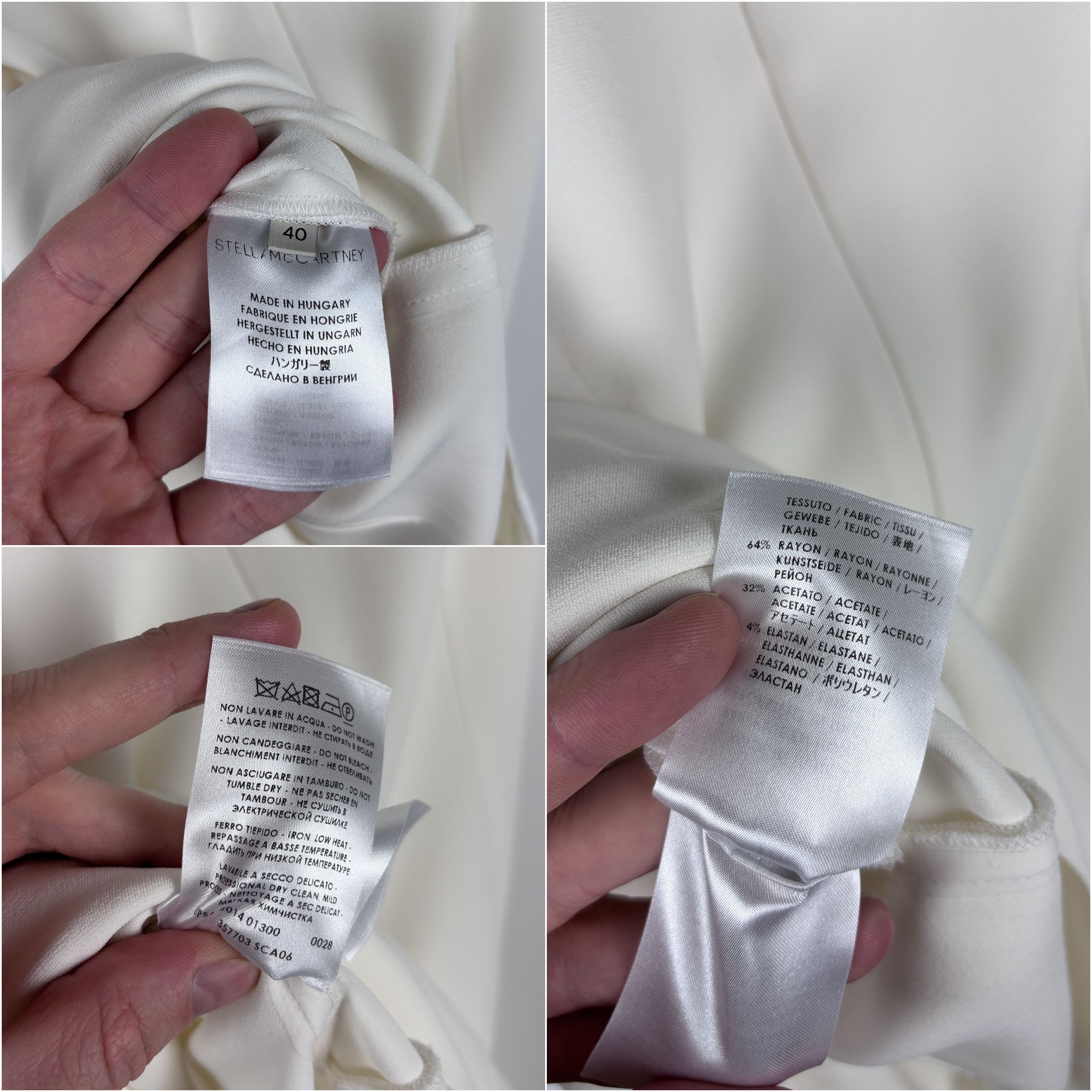 Stella McCartney Womens Stella McCartney Dress White Size 40 Size S / US 4 / IT 40 - 10 Thumbnail