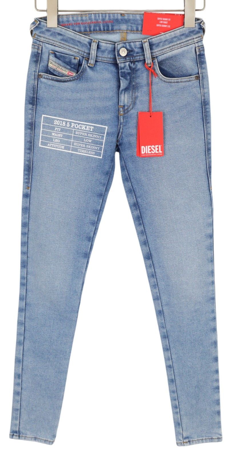 Diesel 2018 SLANDYLOW 9B92S W26/L32 Super Skinny Low Waist 40684 Size 26" / US 2 / IT 38 - 1 Thumbnail