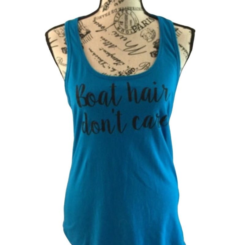 Next Level Apparel Next Level Women's Medium Ideal Tank Top Racerback Blue Size M / US 6-8 / IT 42-44 - 8 Thumbnail