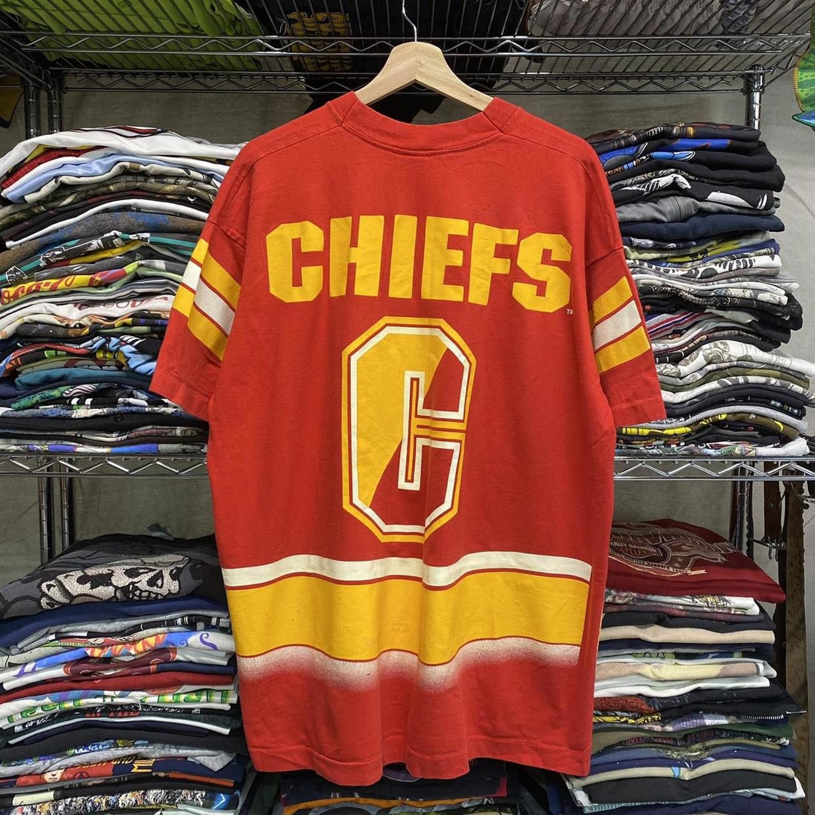 Salem Sportswear 1994 all over print Kansas city chiefs NFL Salem sportswear Size US XL / EU 56 / 4 - 2 Thumbnail