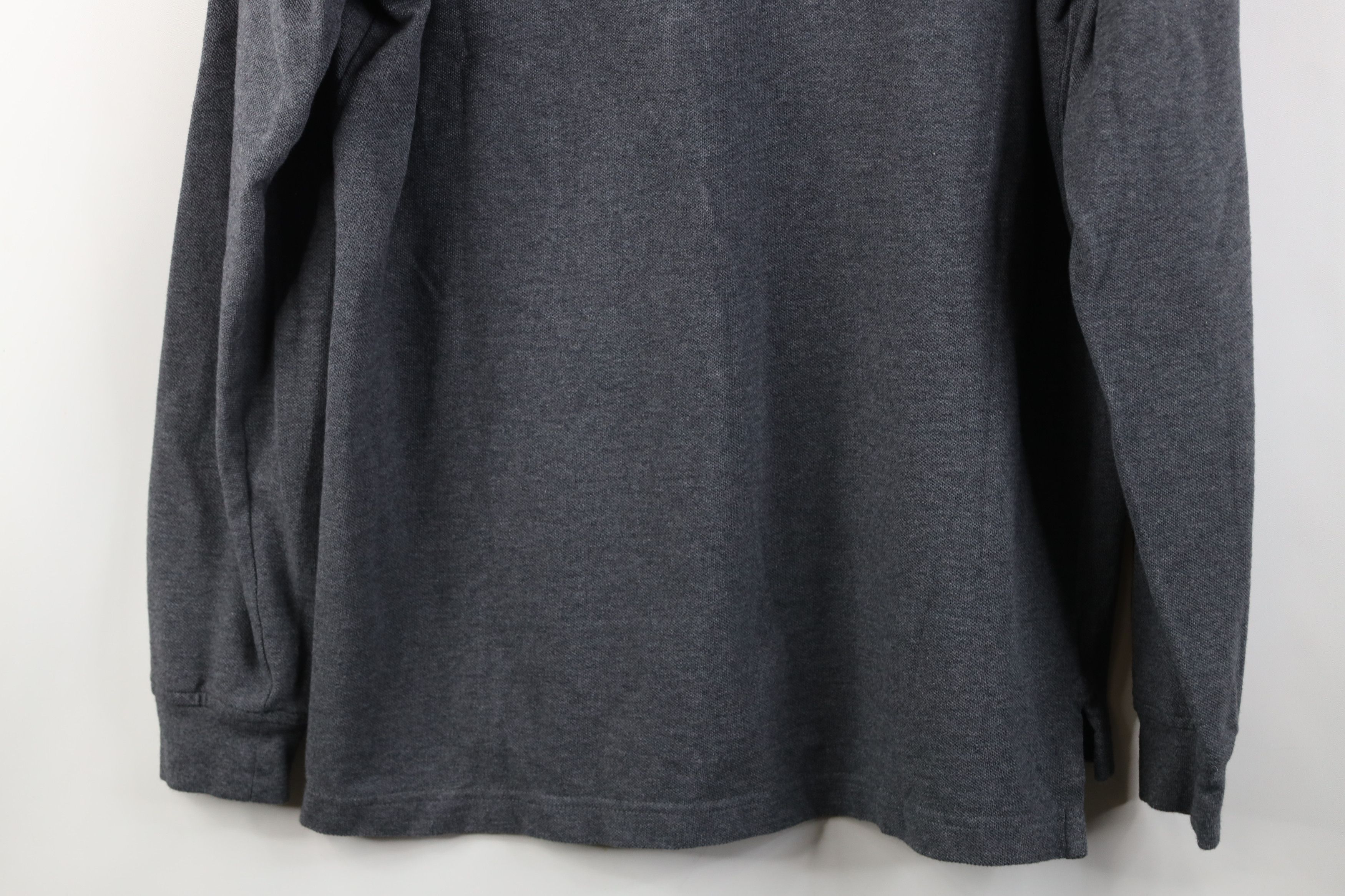 Lands' End Vintage 90s Lands End Long Sleeve Rugby Polo Gray Cotton Size US M / EU 48-50 / 2 - 13 Thumbnail