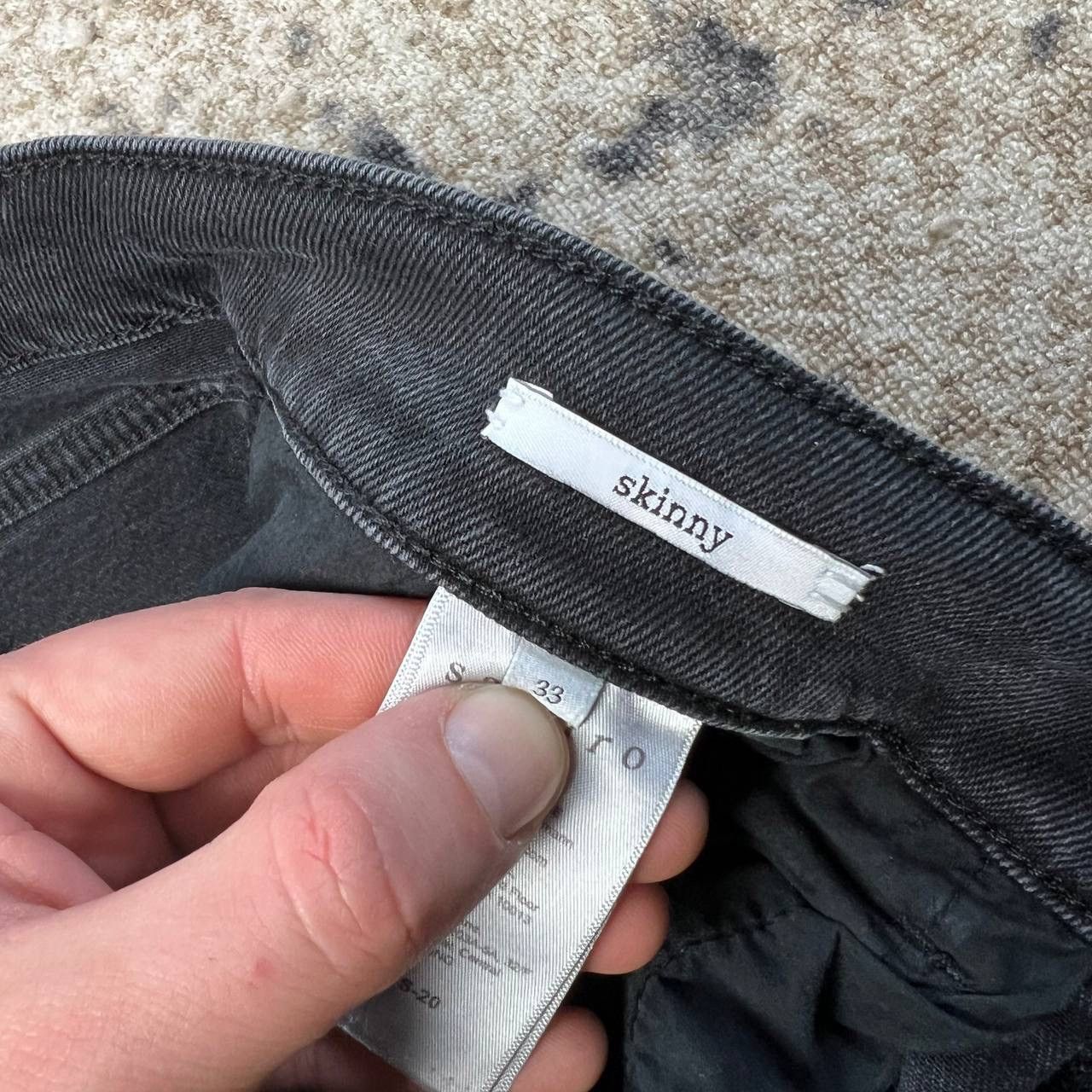 Sandro Sandro Paris Luxury Distressed Style Gray Denim Jeans Size US 33 - 6 Thumbnail