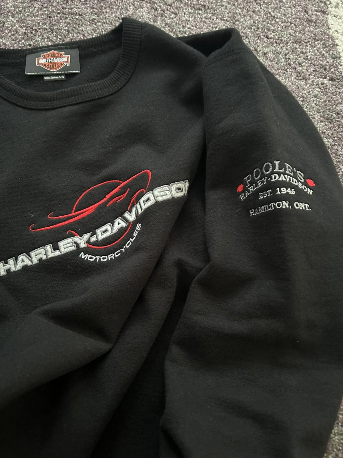 Harley Davidson Vintage Harley-Davidson Y2K Poole’s Embroidered Crewneck Size US M / EU 48-50 / 2 - 3 Thumbnail
