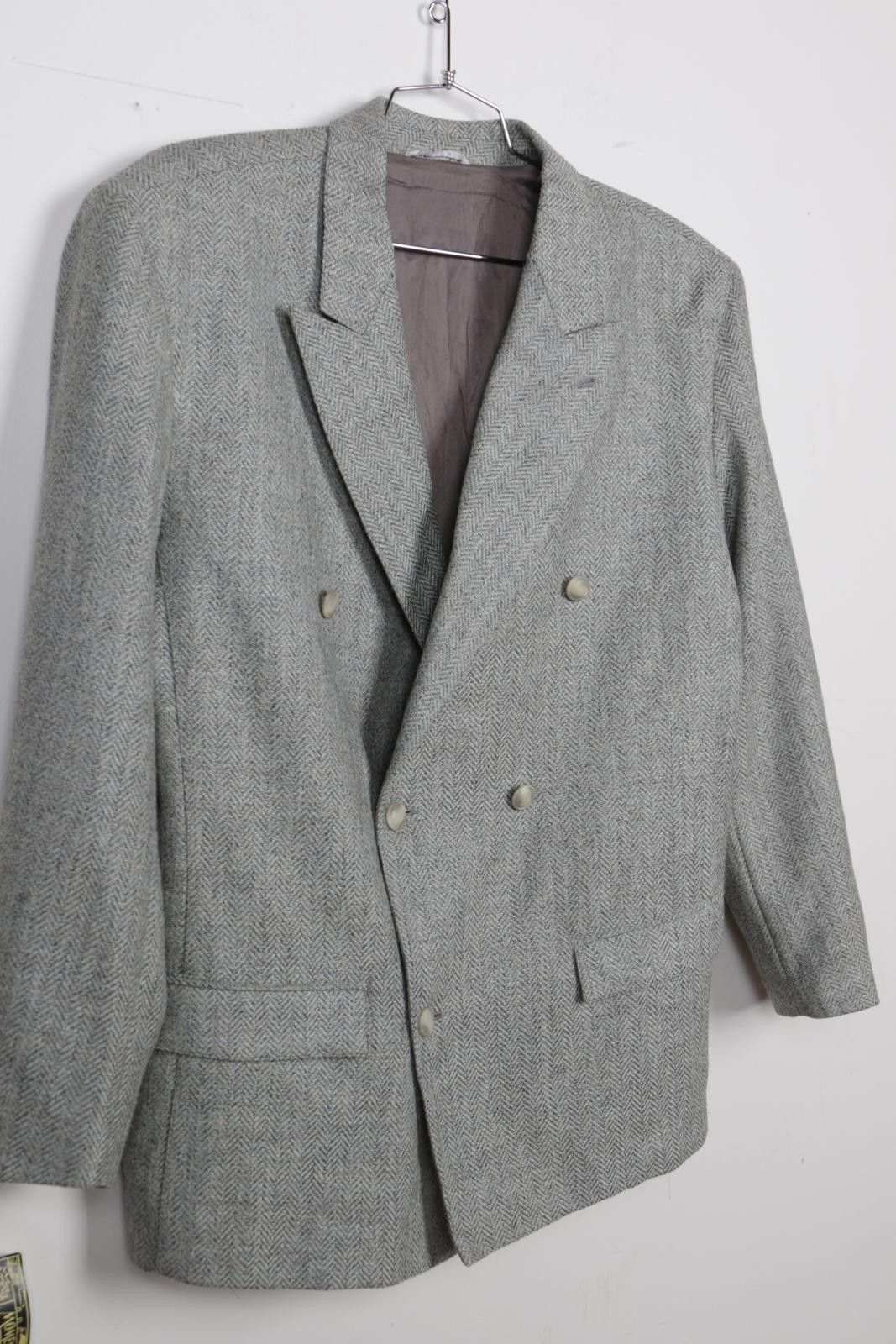 Marithe + Francois Girbaud 90's Marithe Francois Girbaud Harringbone Blazer Size L / US 10 / IT 46 - 3 Thumbnail