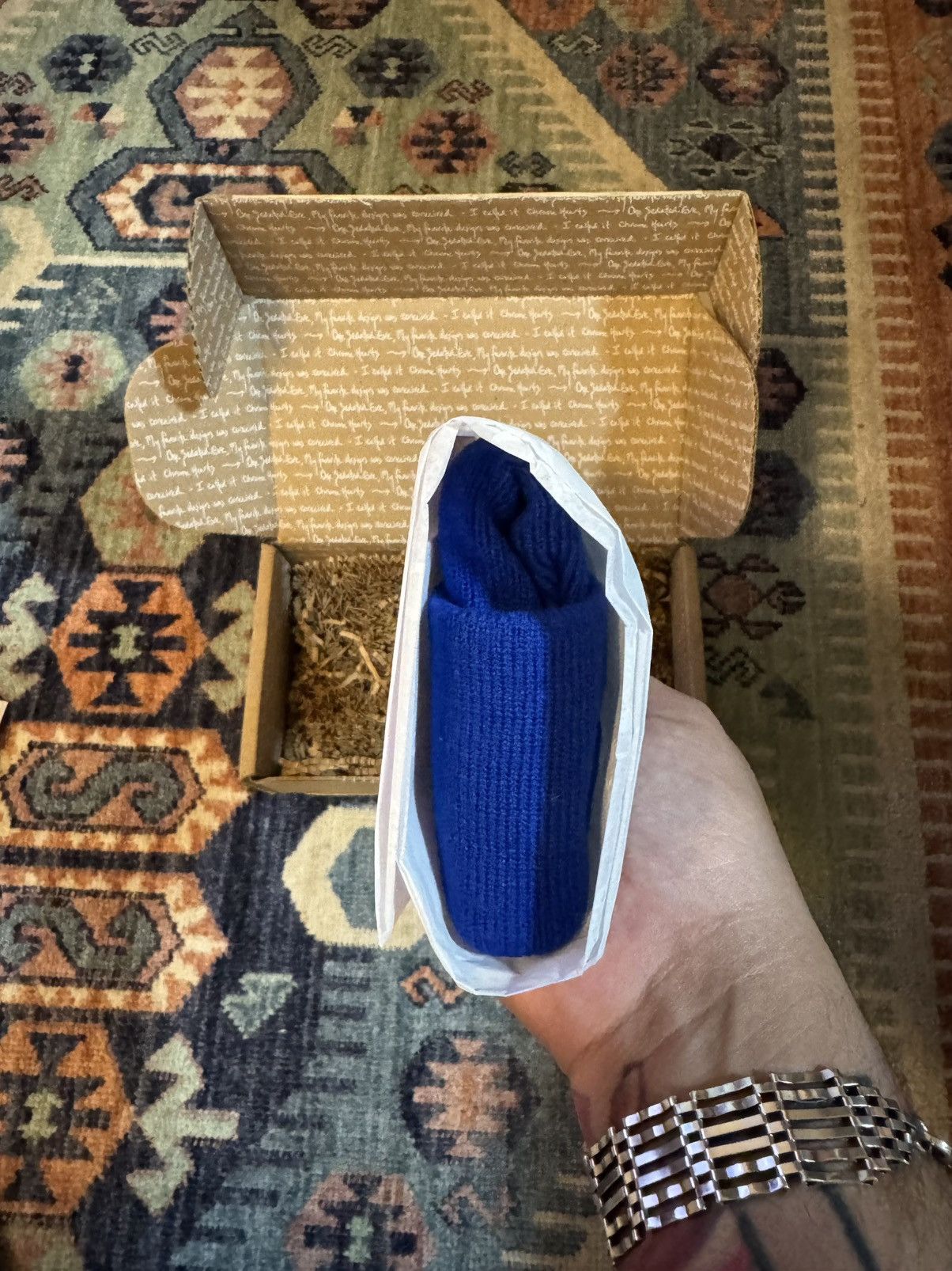 Chrome Hearts CHROME HEARTS BLUE WATCH CAP BEANIE ONLINE EXCLUSIVE Size ONE SIZE - 5 Thumbnail