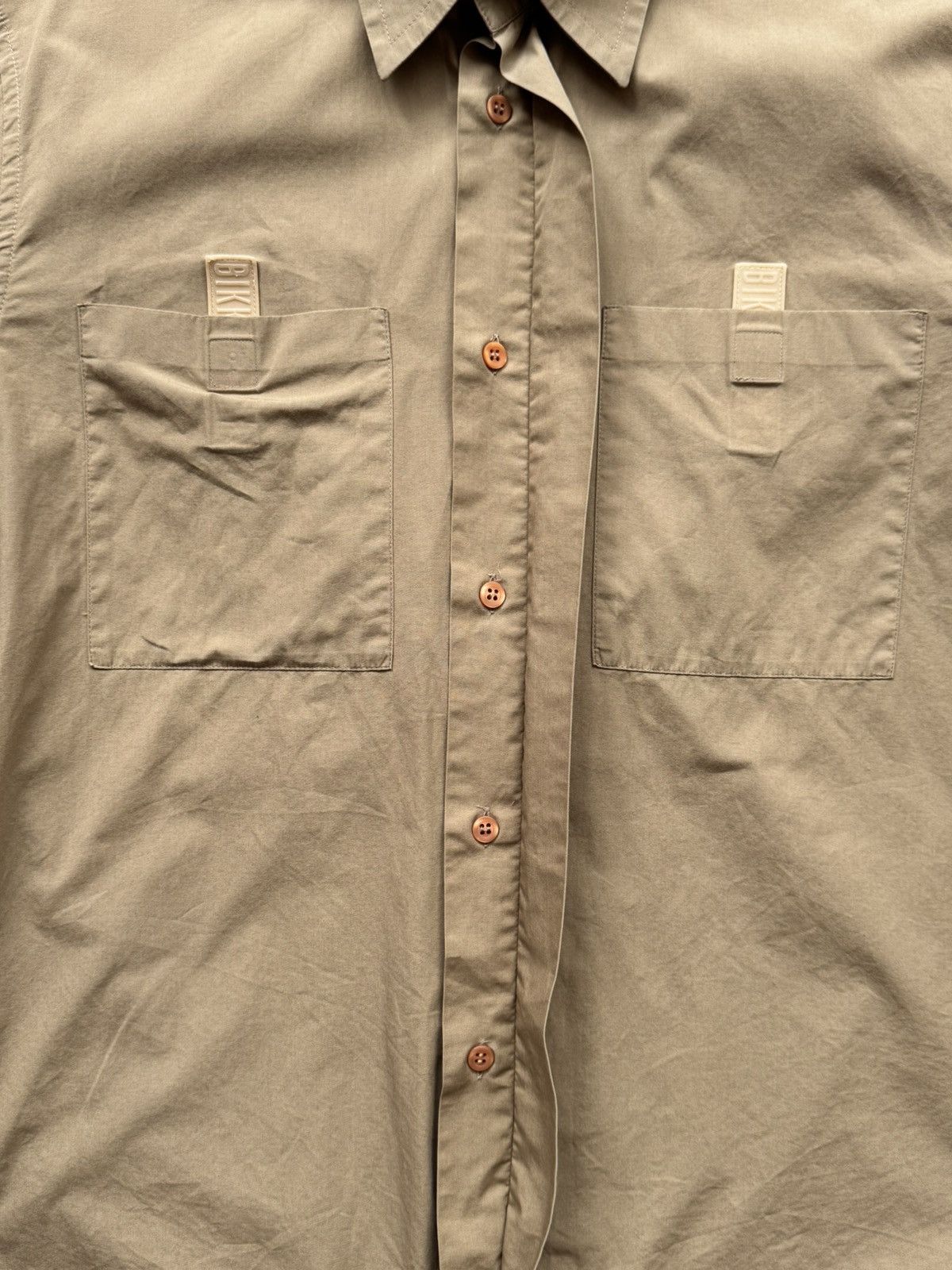 Dirk Bikkembergs Dirk Bikkembergs Tech Shirt Button Up Long Sleeve Size US XL / EU 56 / 4 - 6 Thumbnail