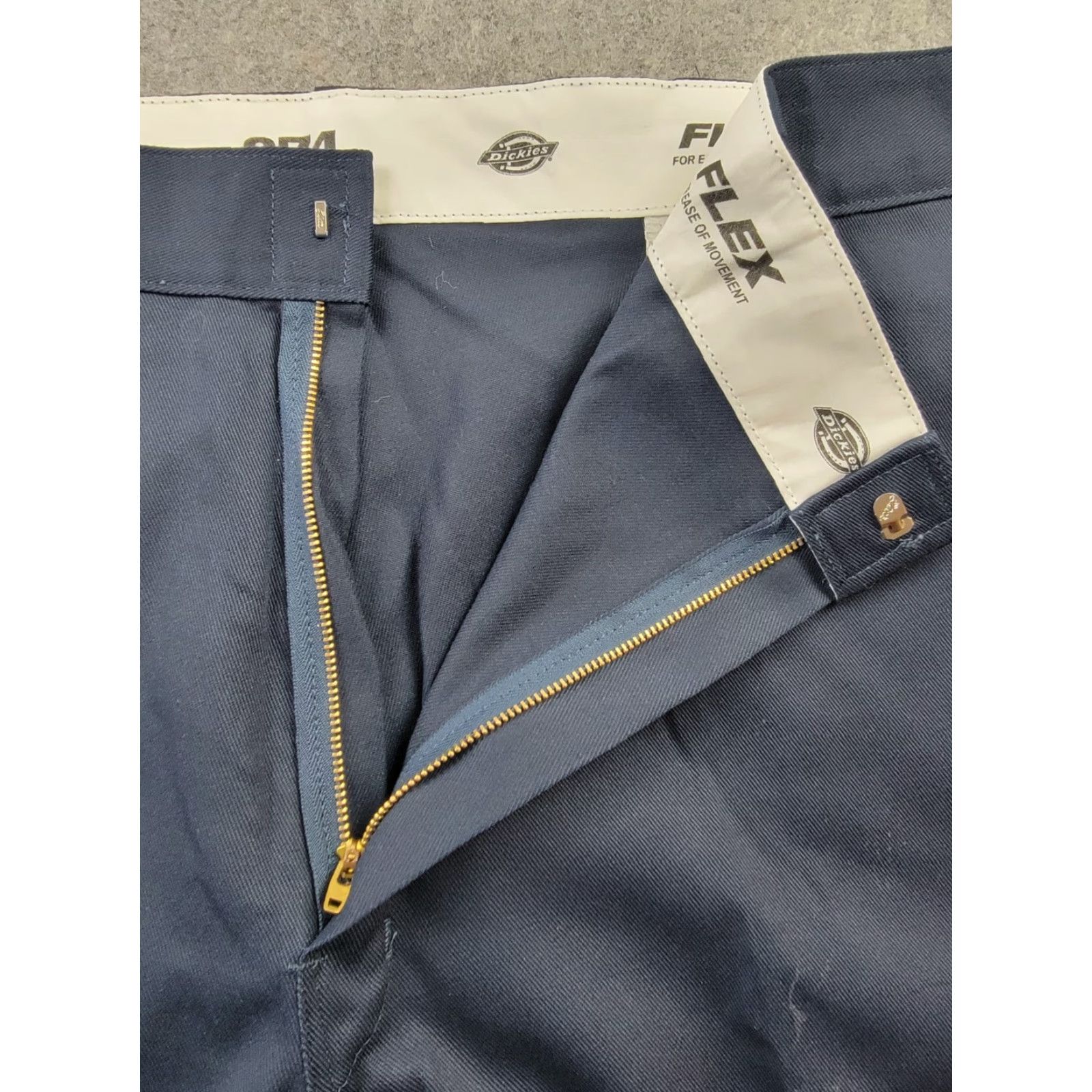 Dickies Dickies 874 Pants Mens 44x32 Blue Original Fit Work Pant Flex Slash Pockets Flat Front Size US 44 / EU 60 - 2 Thumbnail