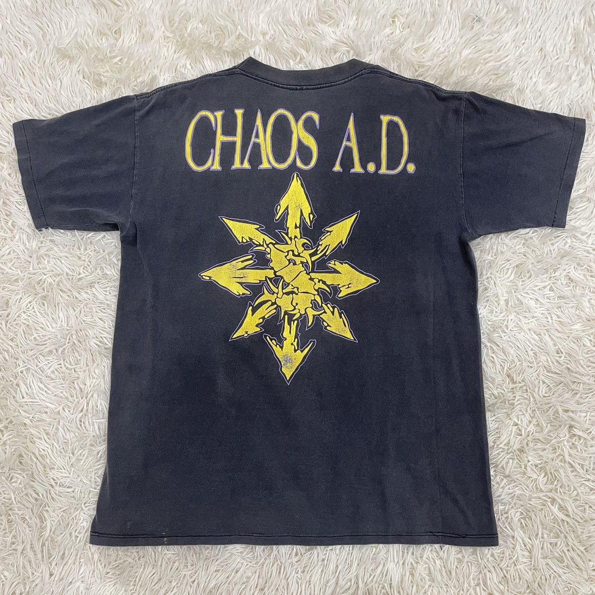 Band Tees Final Drop‼️ Vtg Sepultura Rare Europe 1993 Chaos AD Size US L / EU 52-54 / 3 - 2 Thumbnail