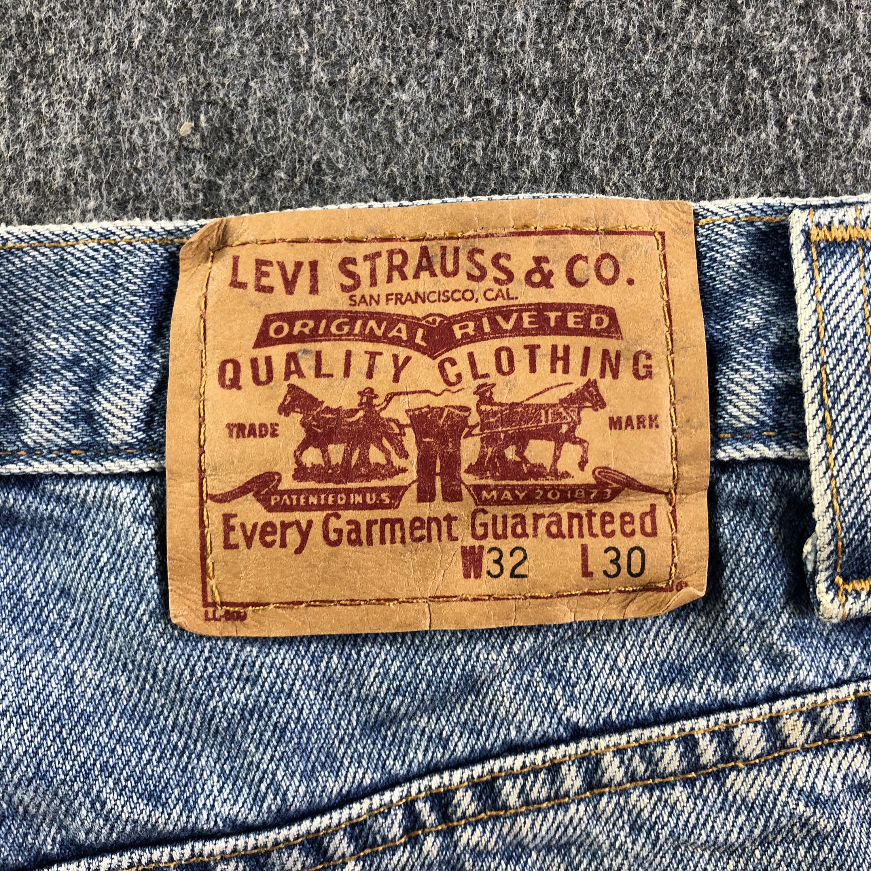Levi's 90s Vintage Light Wash Levis Jeans-J4153 Size US 32 / EU 48 - 5 Thumbnail