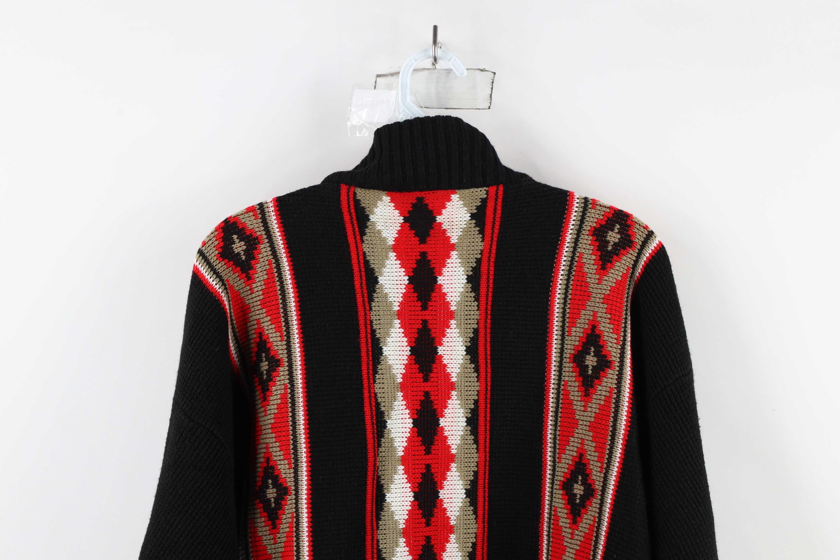 Vintage Vintage 60s 70s Mid Century Modern Mock Neck Knit Sweater Size XXL / US 16-18 / IT 52-54 - 10 Thumbnail