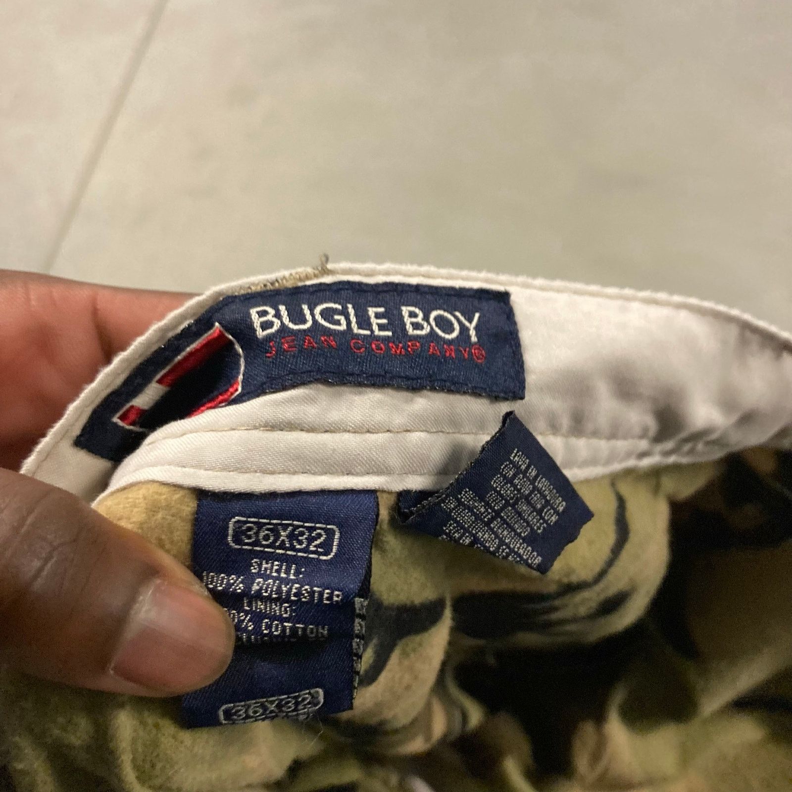 Bugle Boy × Vintage vintage camo lined bugle boy cargo pants 36x32 Size US 36 / EU 52 - 5 Thumbnail