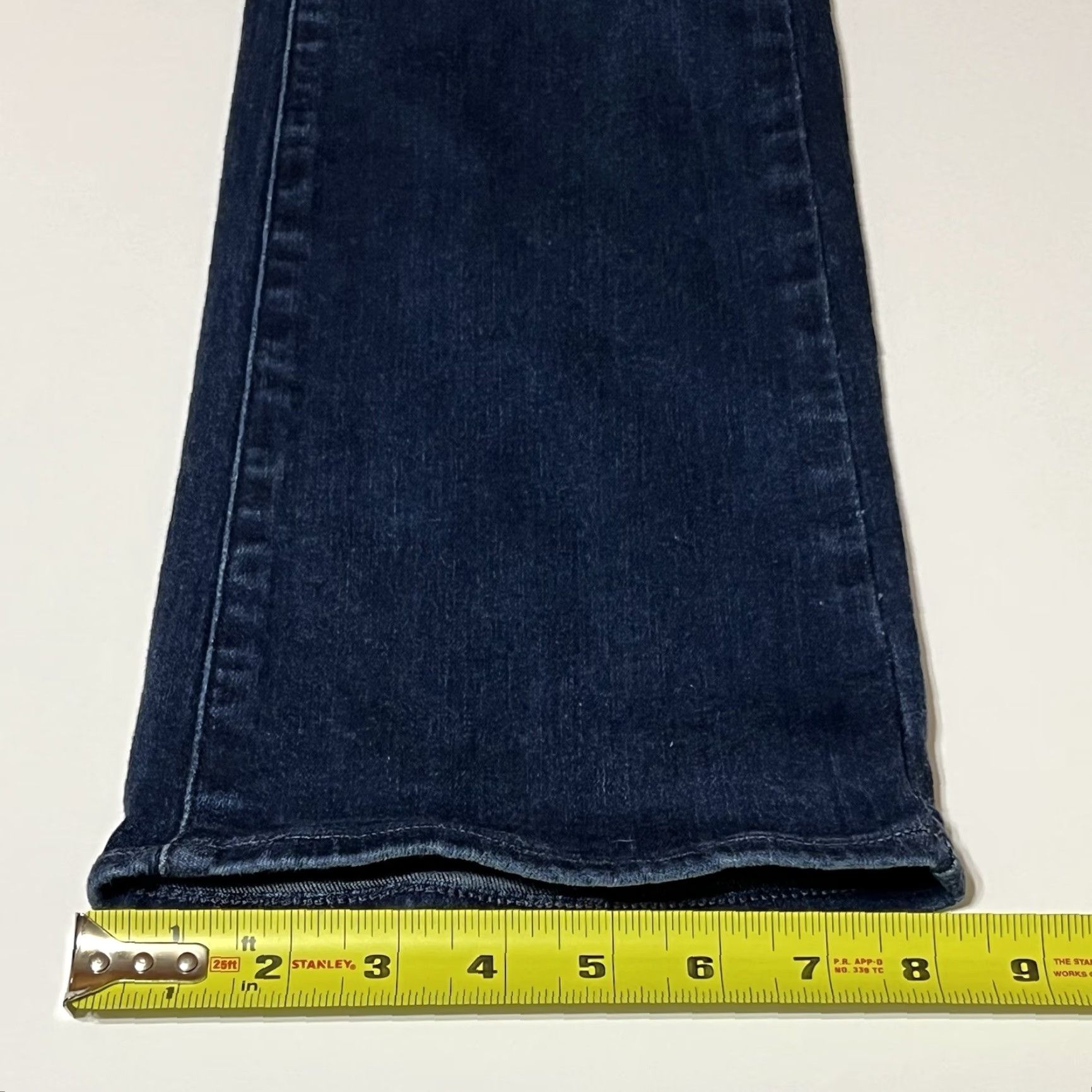 Paige PAIGE Jeans Womens 28x30 Blue Dark Wash Bootcut Stretch Denim Slim Solid Zip Regular Inseam 30in Mid Rise 8.5-10.5in Mexico Boys Girls Mens Womens Size 28" / US 6 / IT 42 - 7 Thumbnail