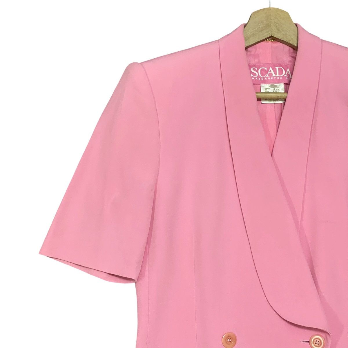 Escada Vintage 90s Escada Margaretha Ley Double Breasted Silk Dress Size XXS / US 00 / IT 34 - 6 Thumbnail